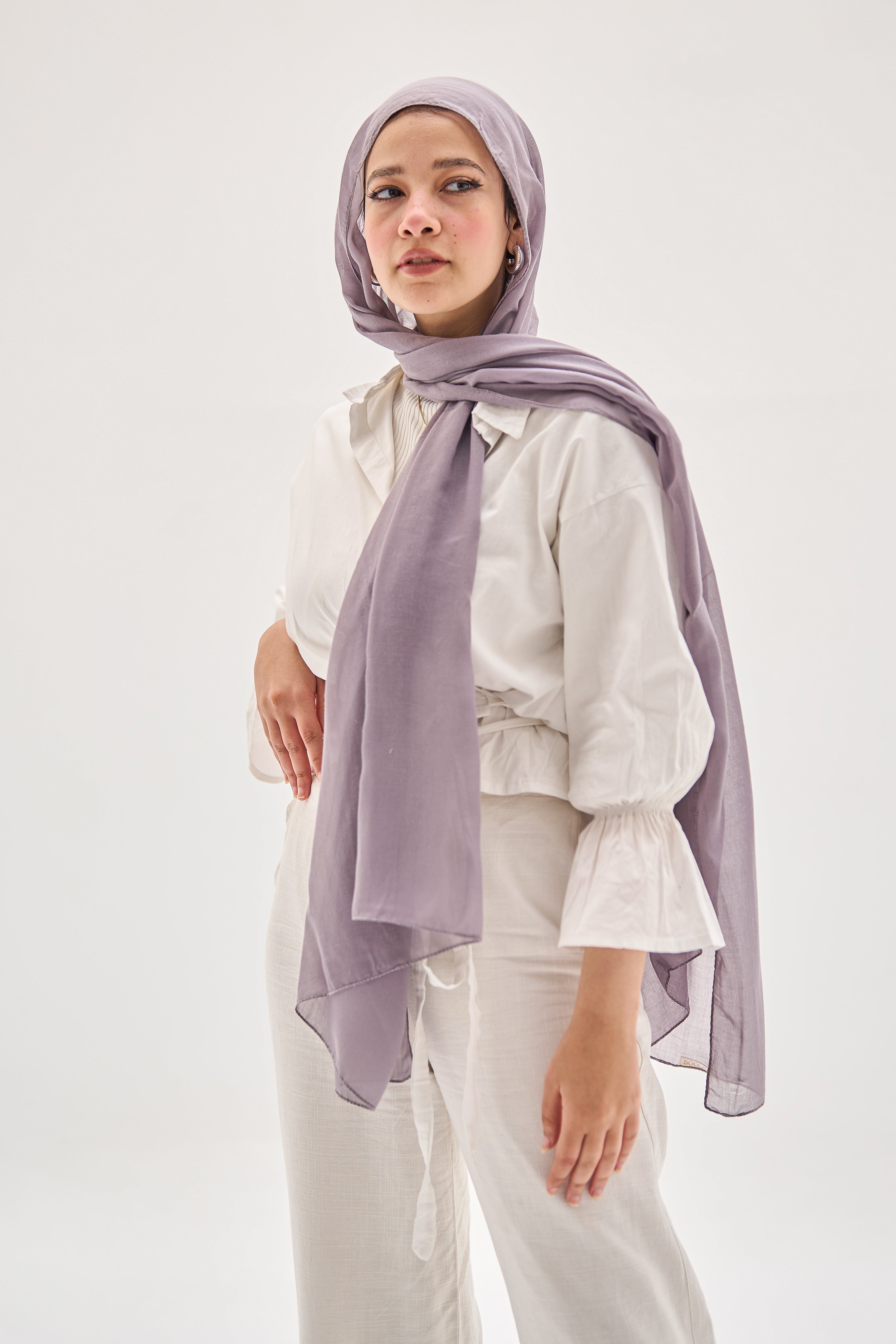 Violet Elegance Hijab
