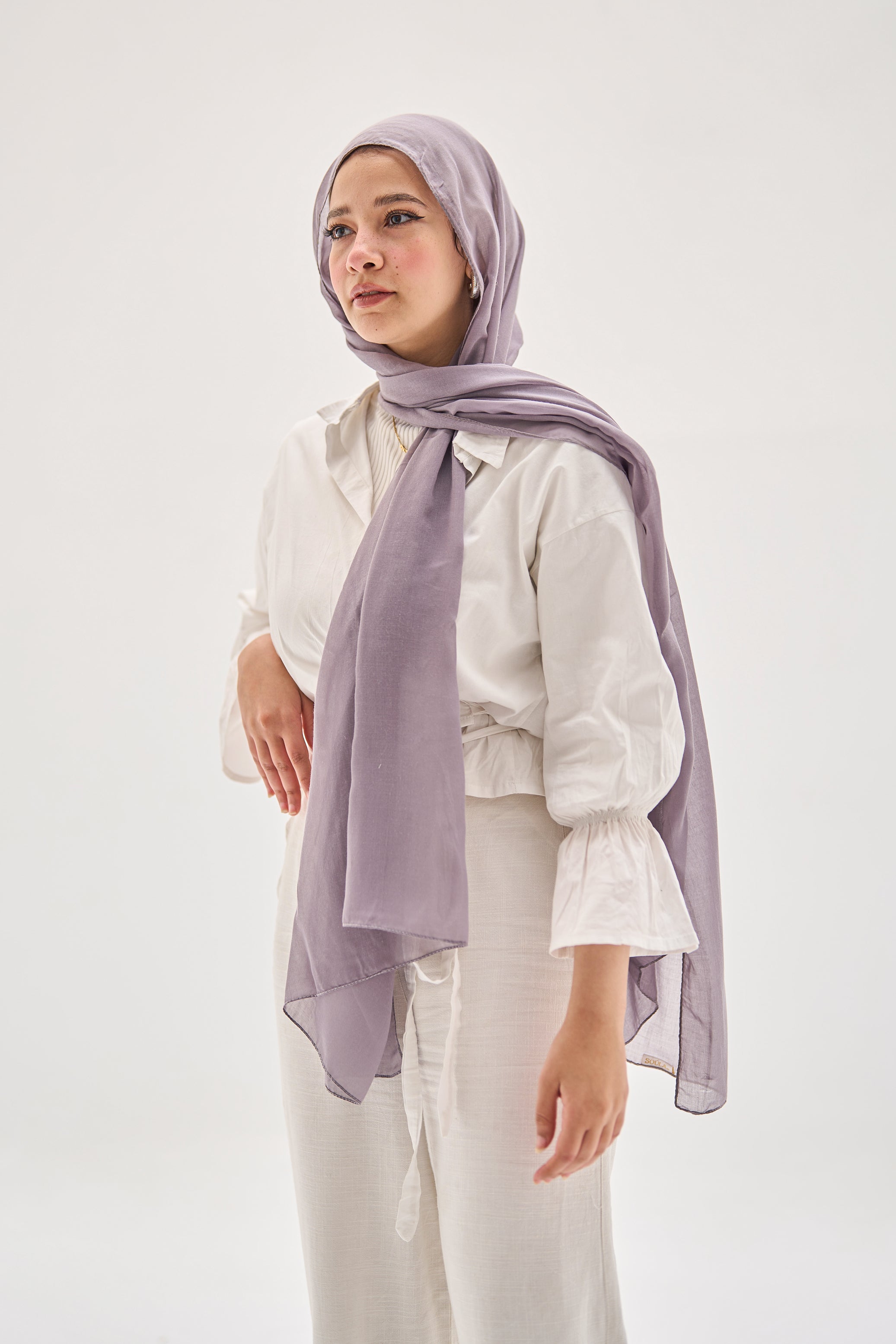 Violet Elegance Hijab