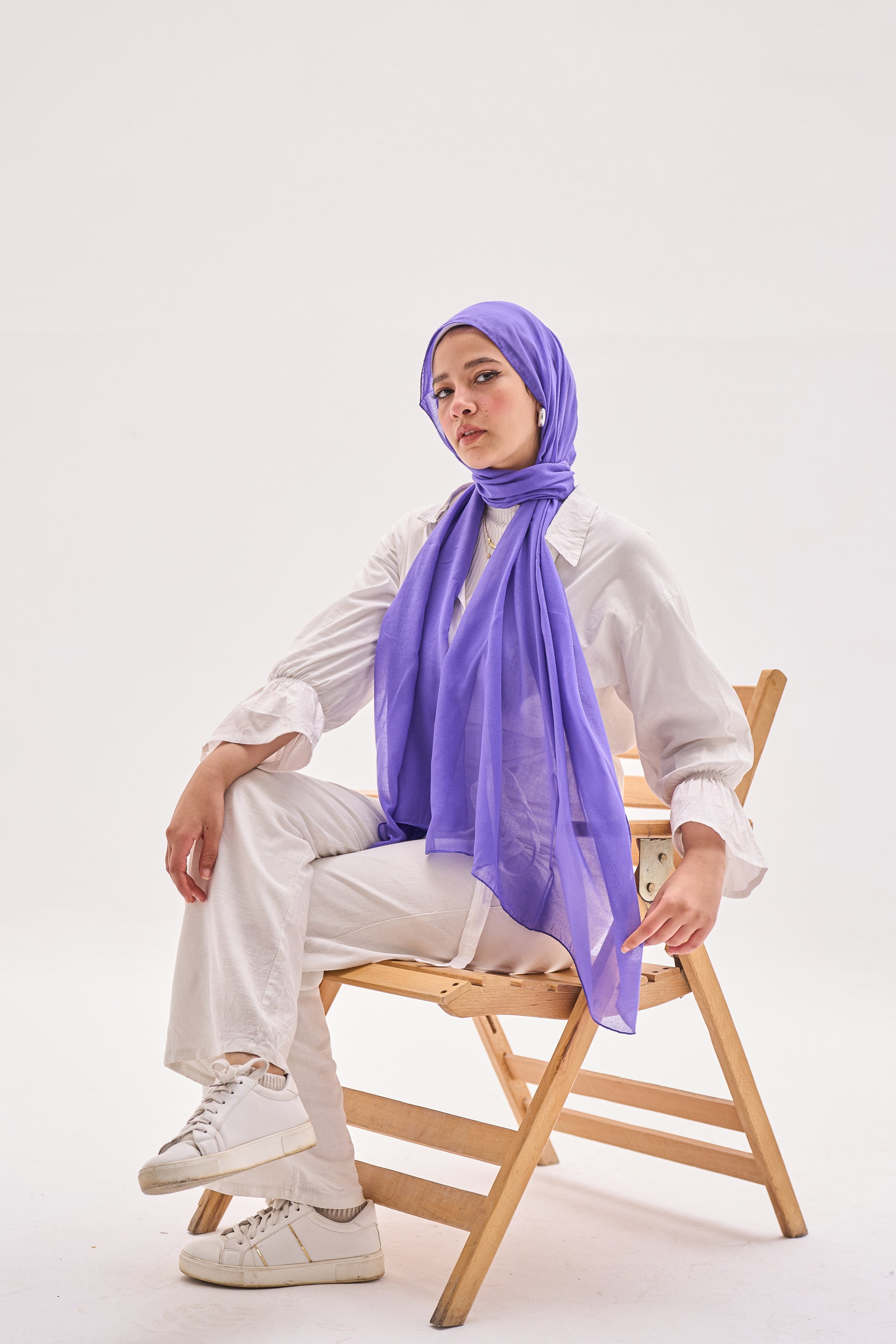 Purple Elegance Hijab