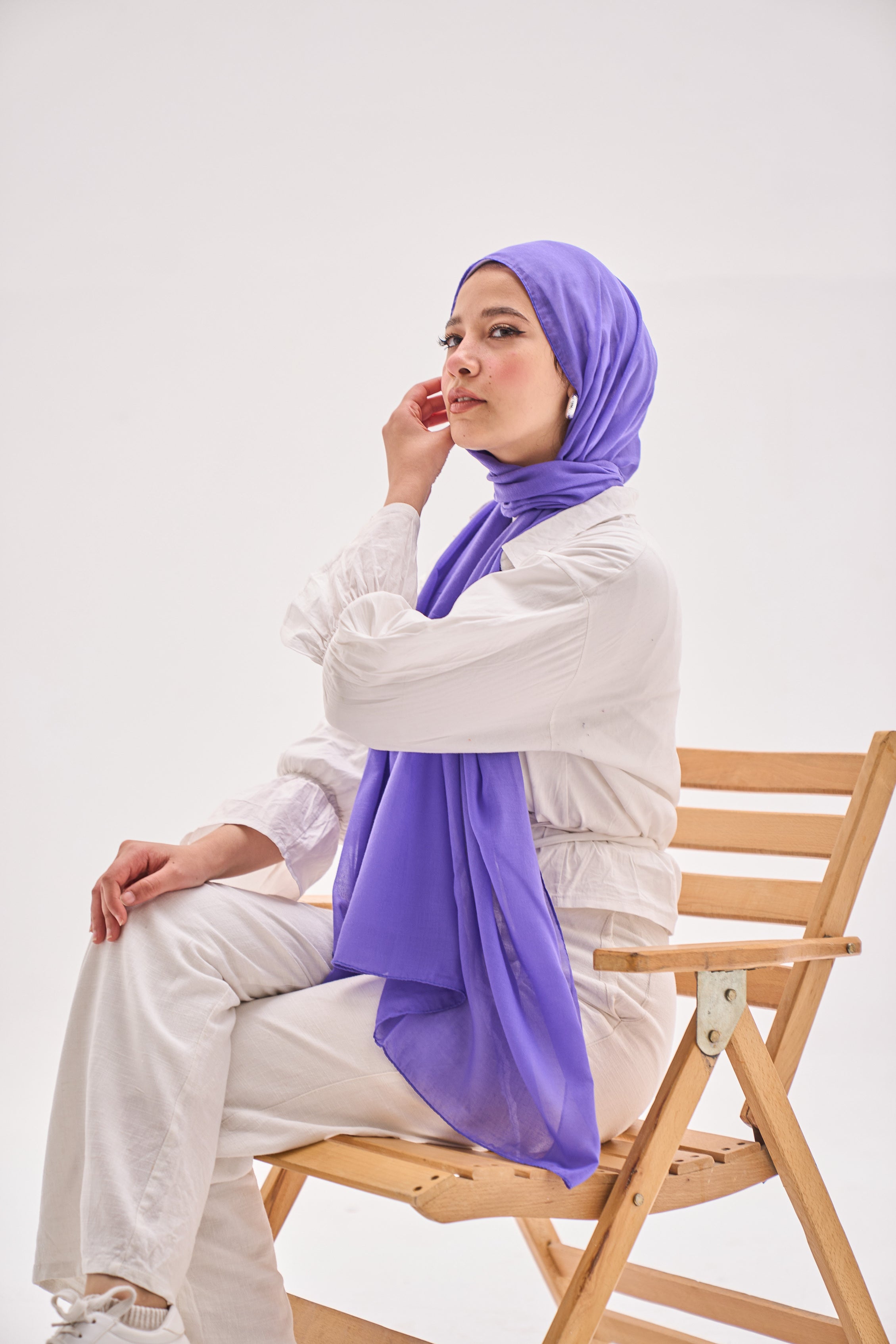 Purple Elegance Hijab
