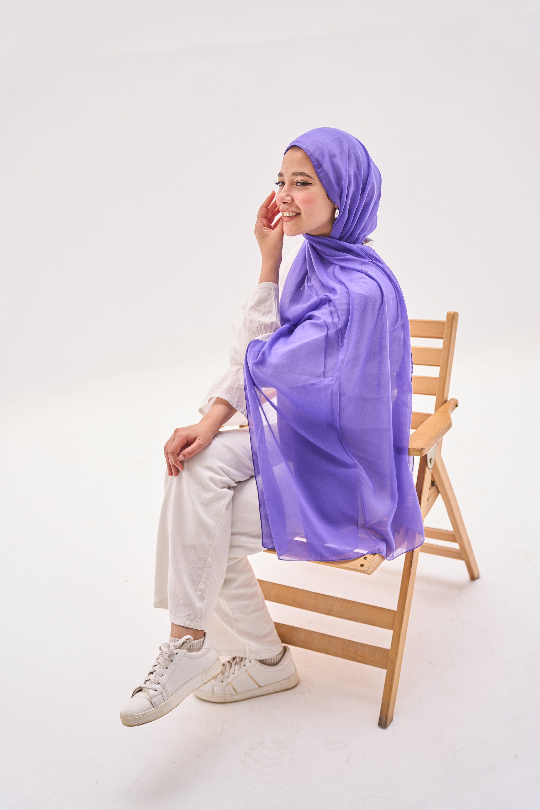 Purple Elegance Hijab