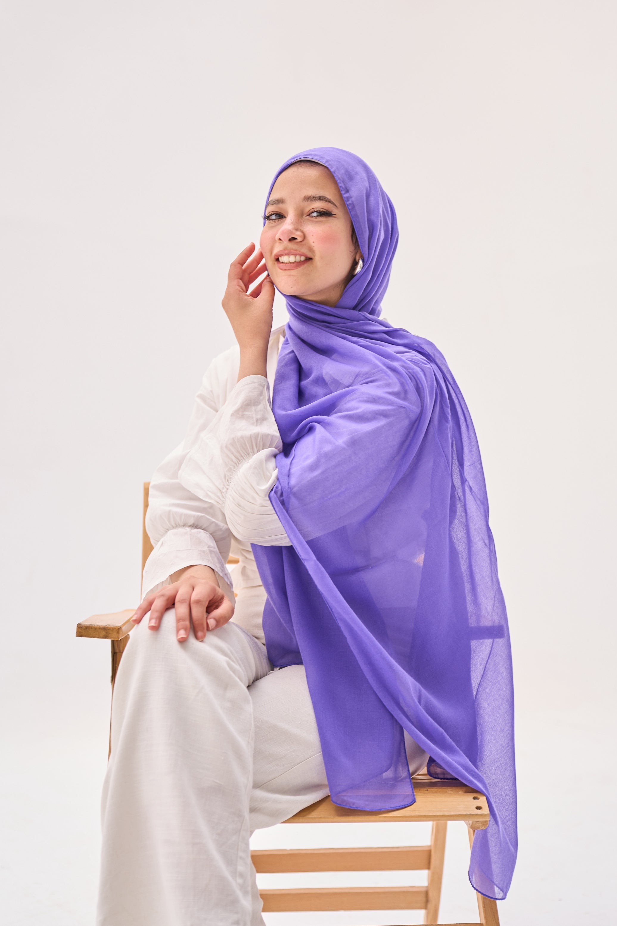 Purple Elegance Hijab