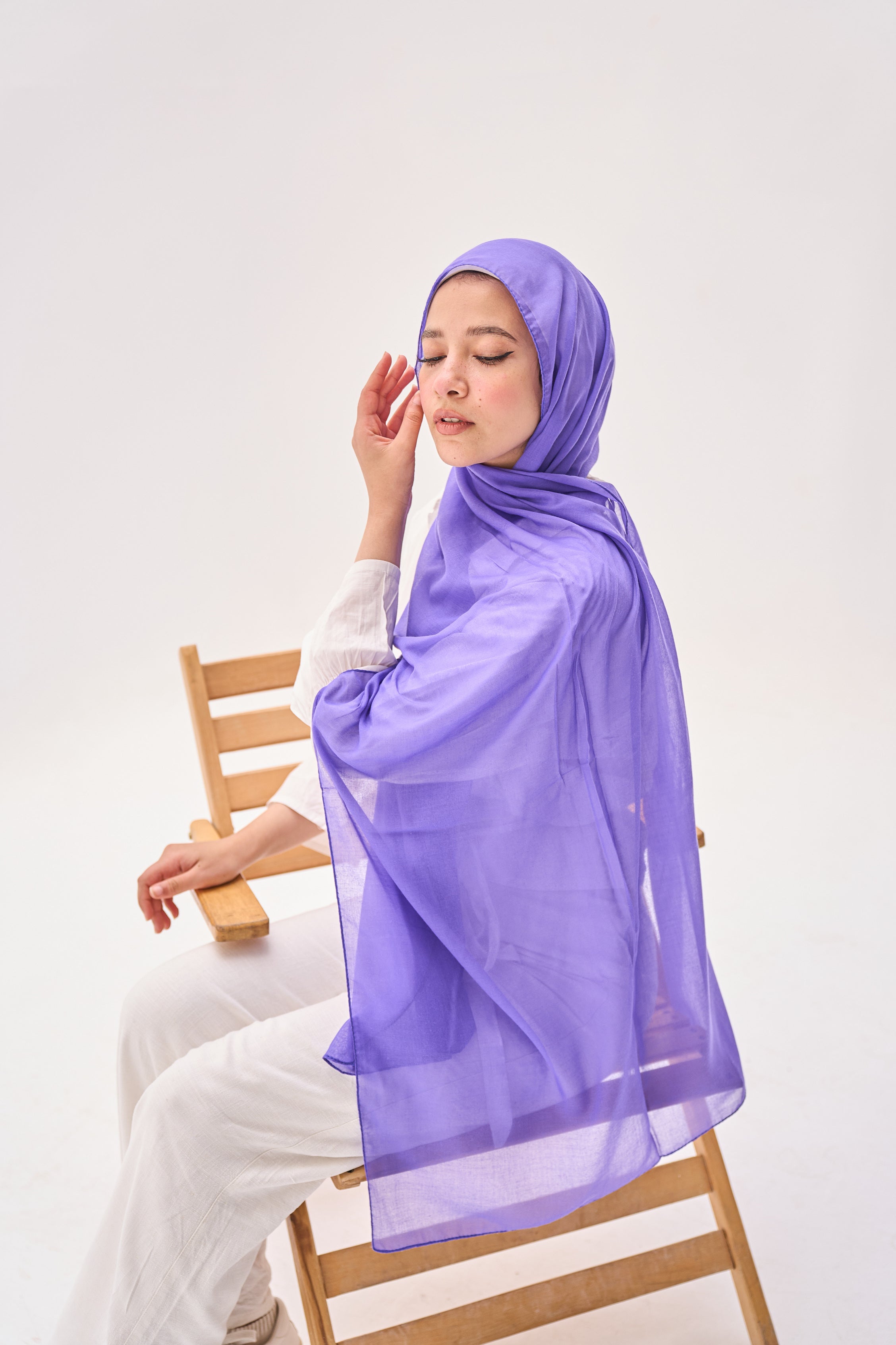 Purple Elegance Hijab