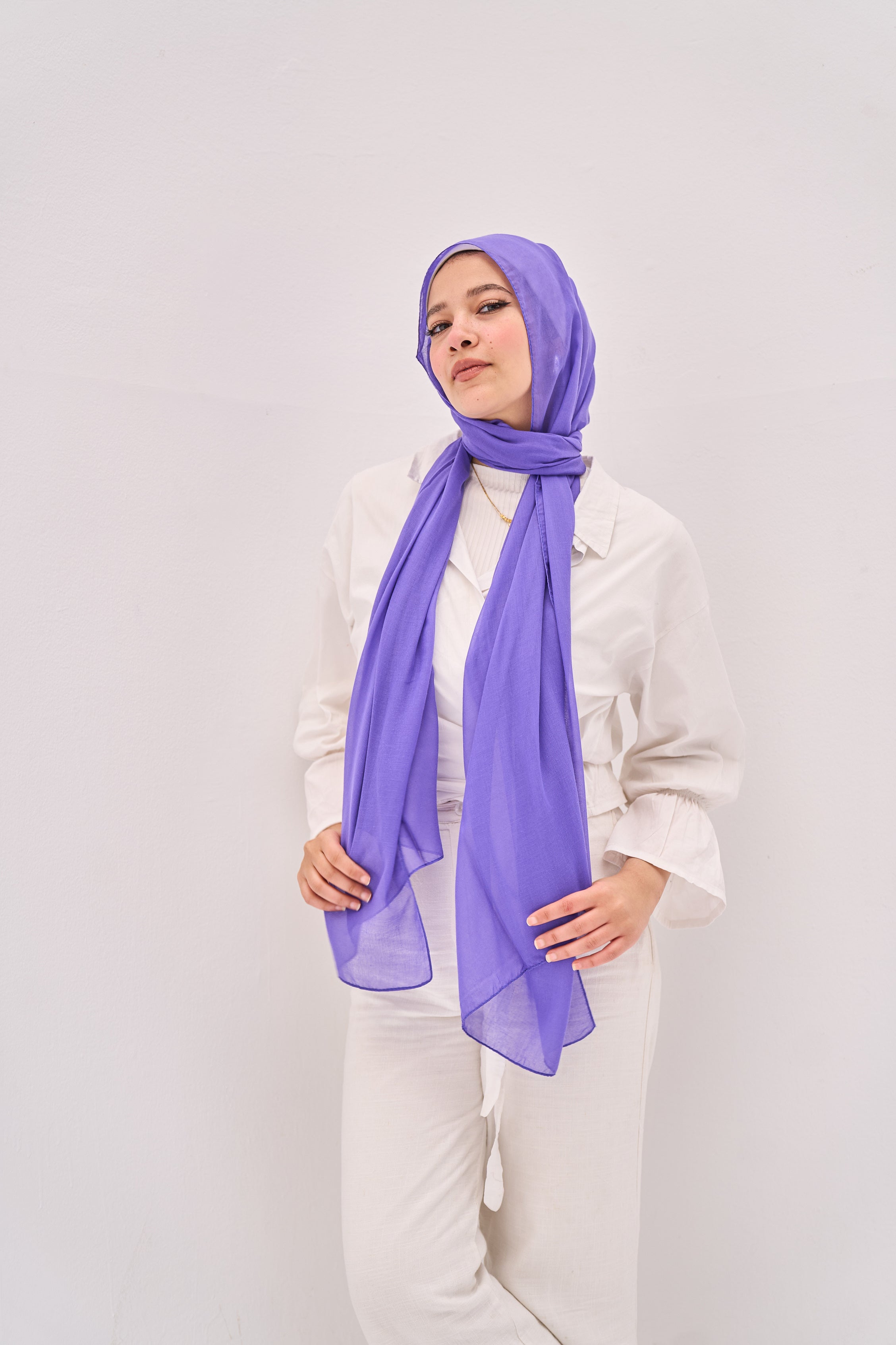 Purple Elegance Hijab