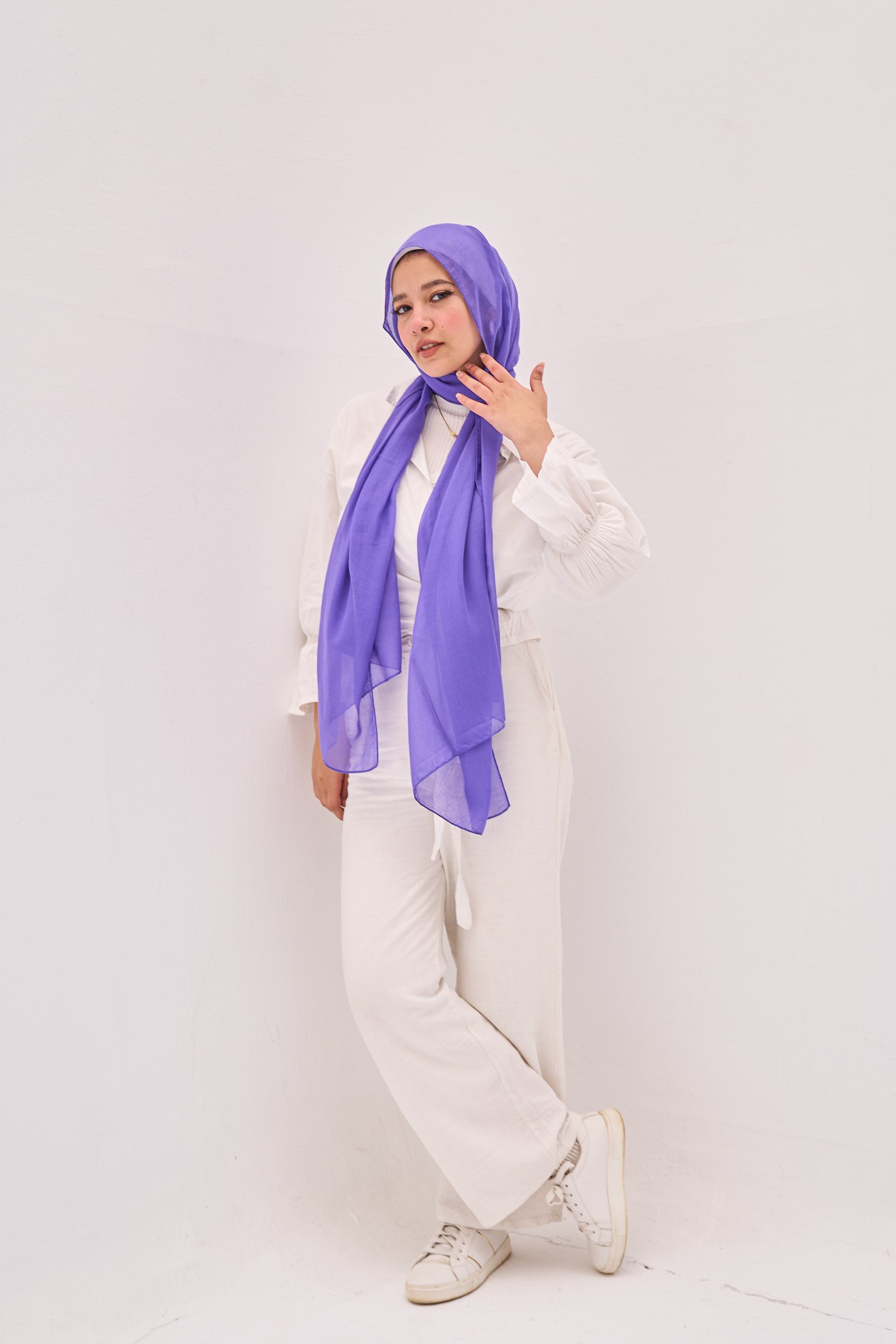 Purple Elegance Hijab