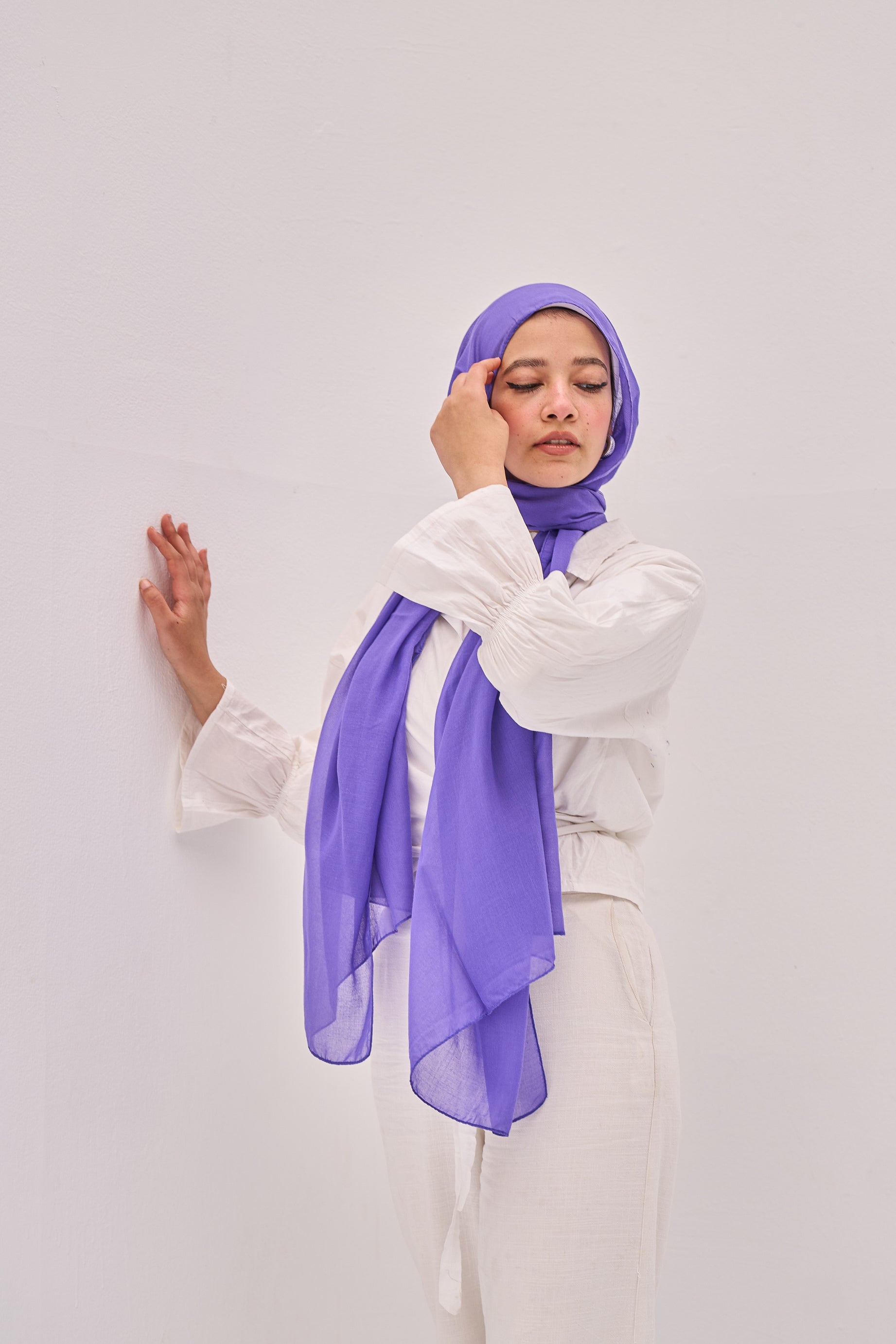 Purple Elegance Hijab