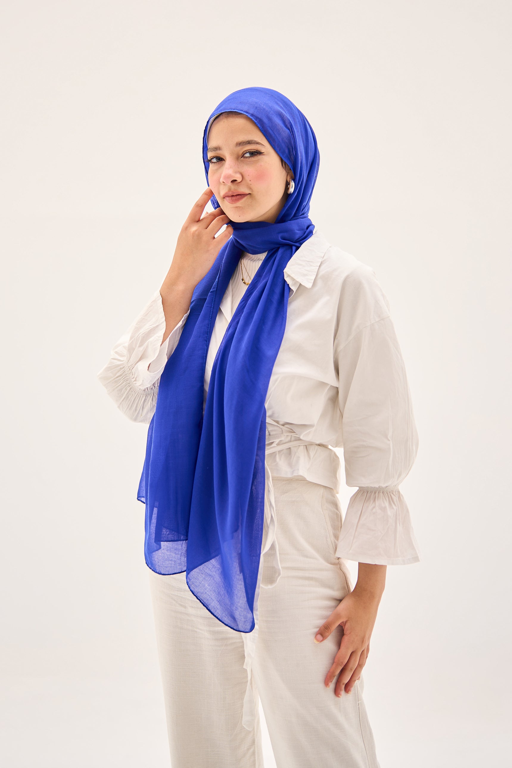 Blue Orchid Hijab