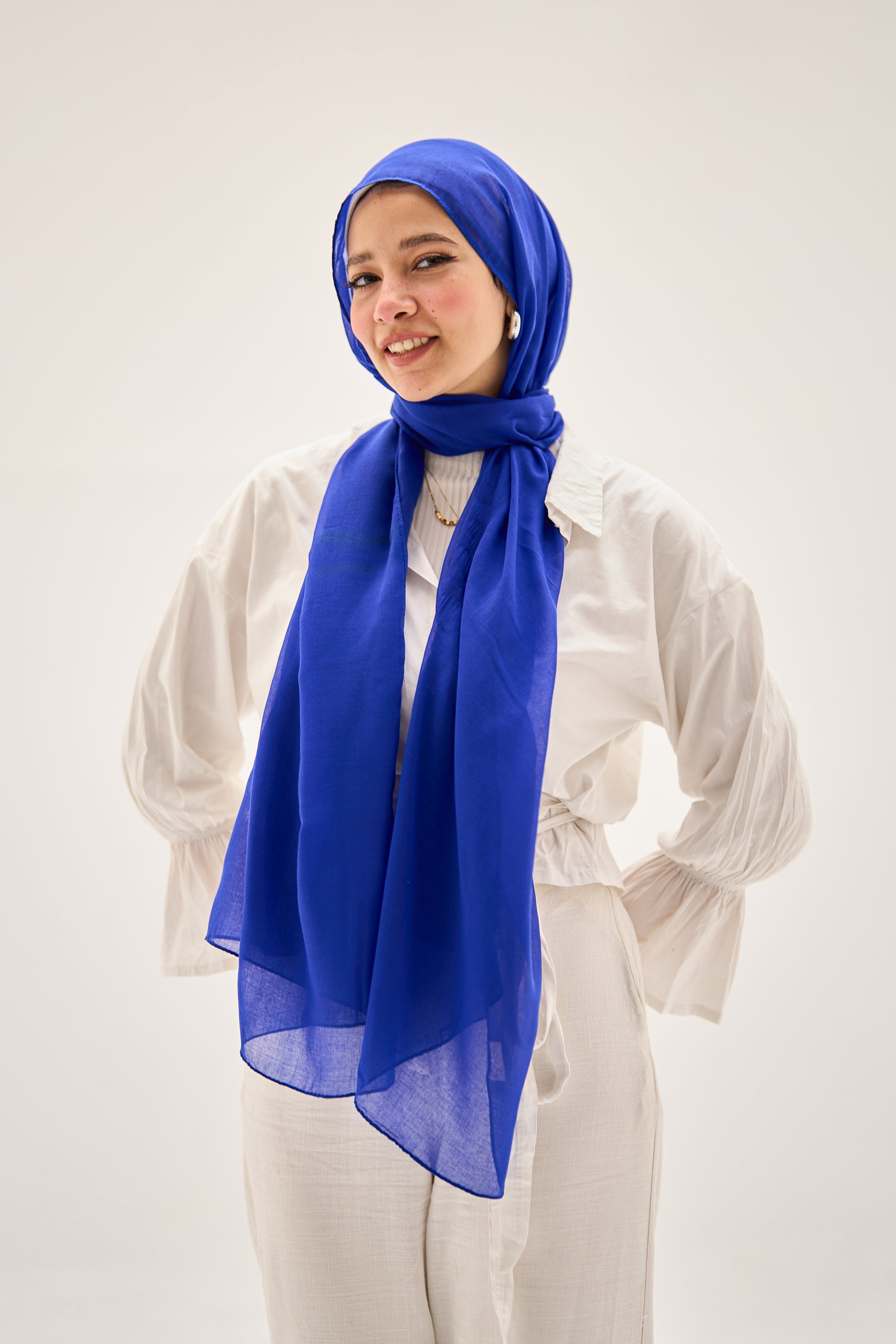 Blue Orchid Hijab