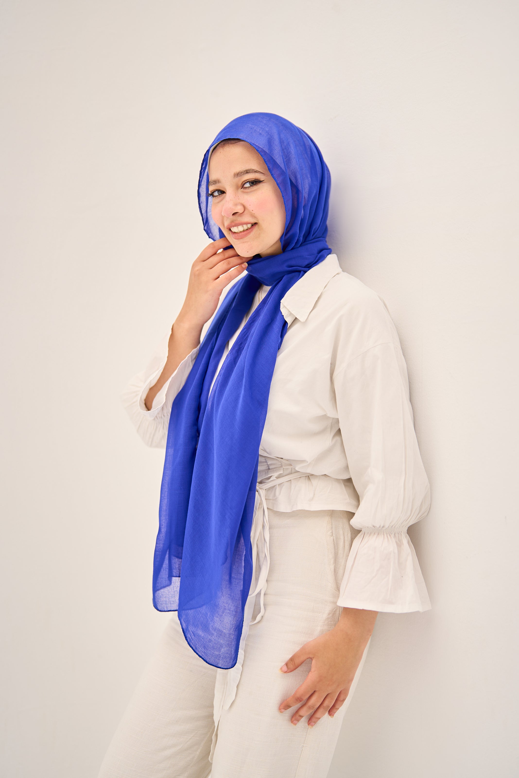 Blue Orchid Hijab
