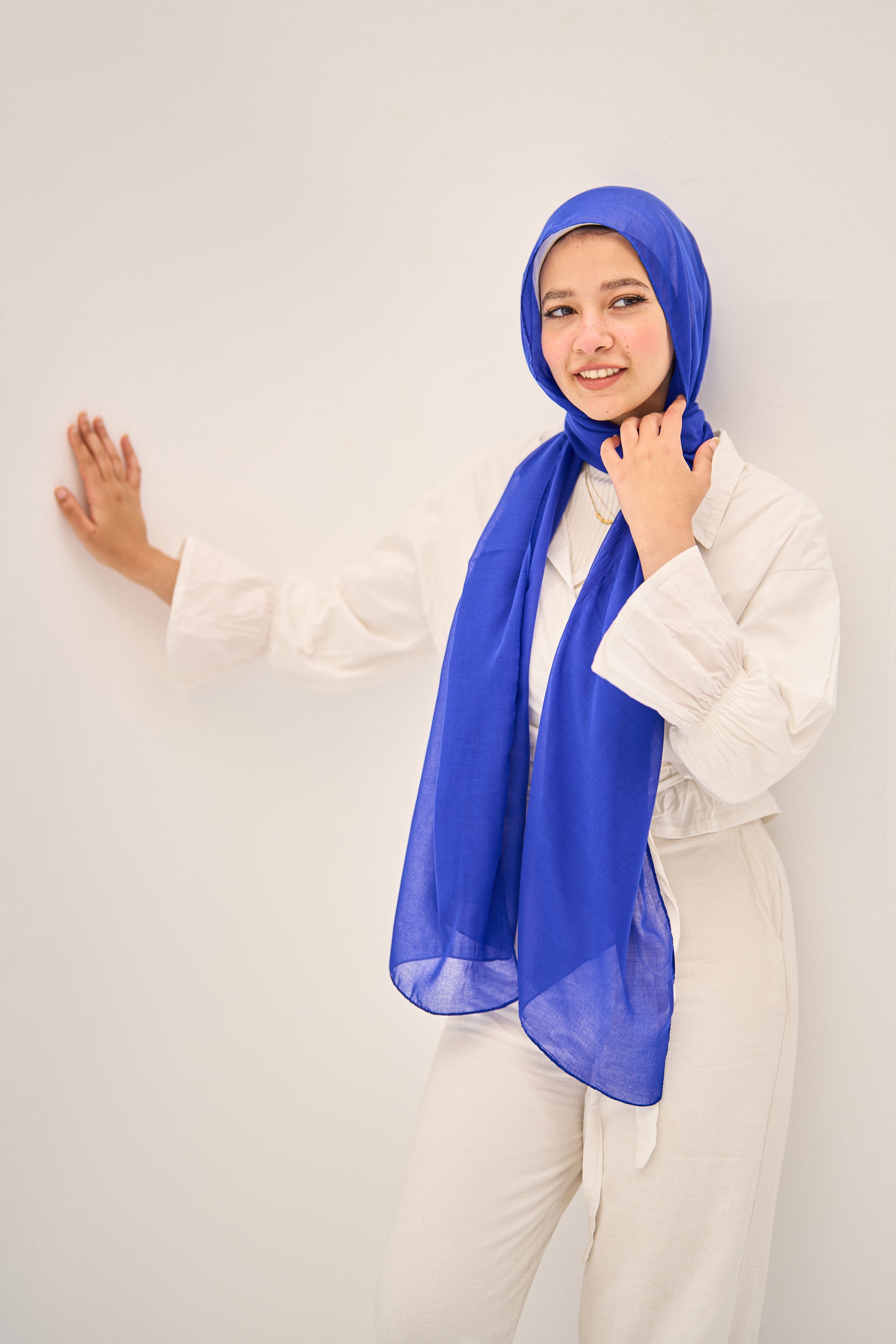 Blue Orchid Hijab