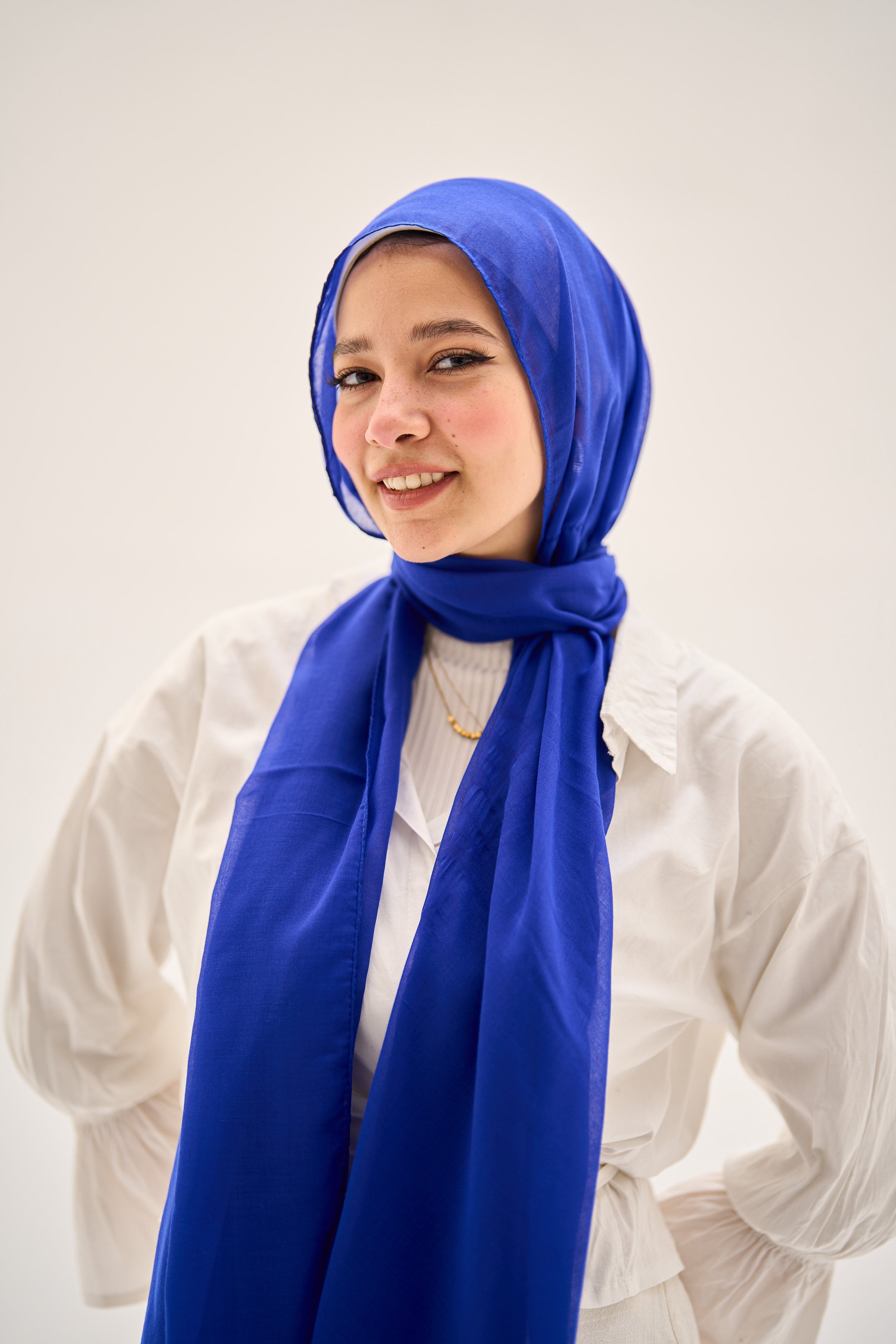 Blue Orchid Hijab