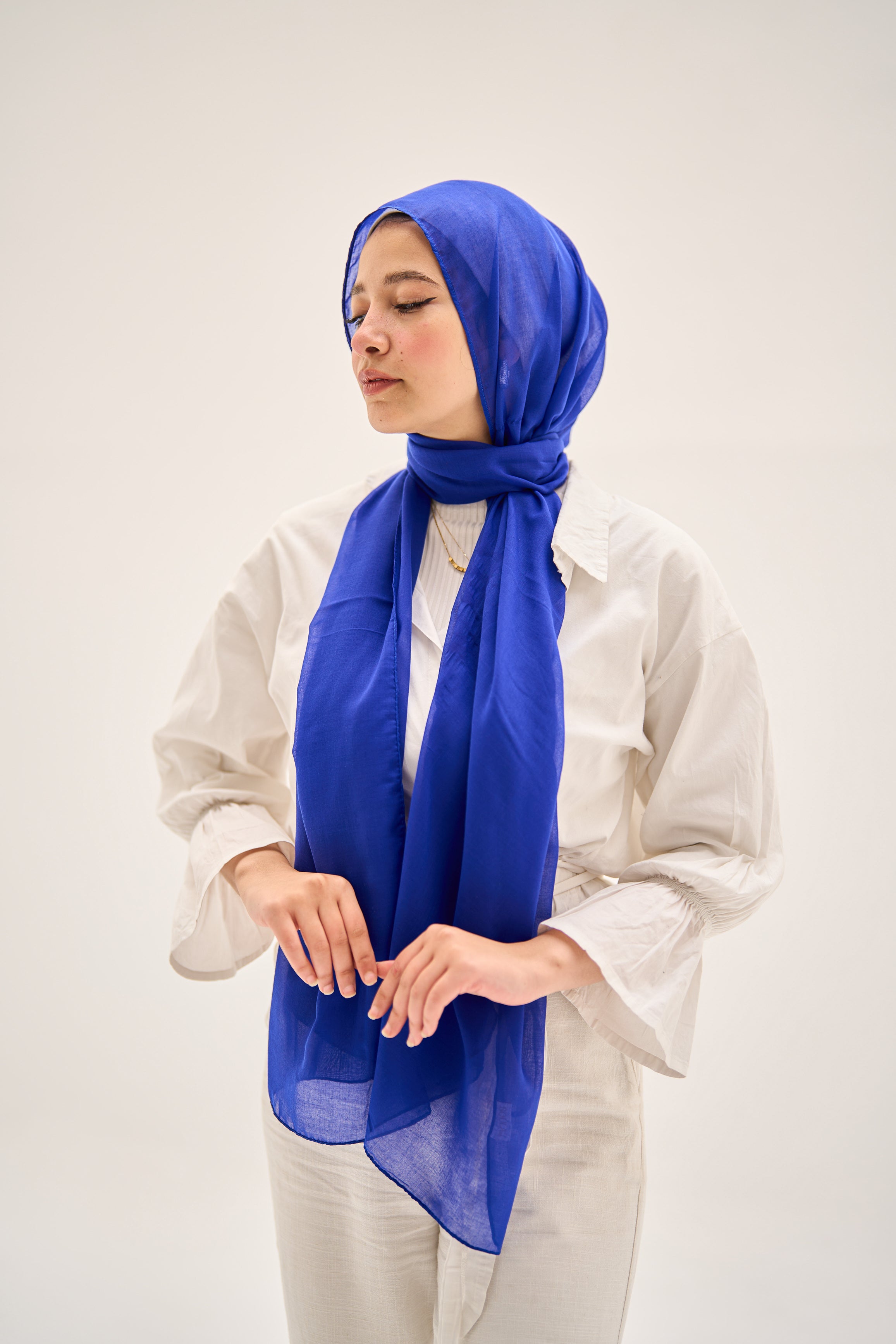Blue Orchid Hijab