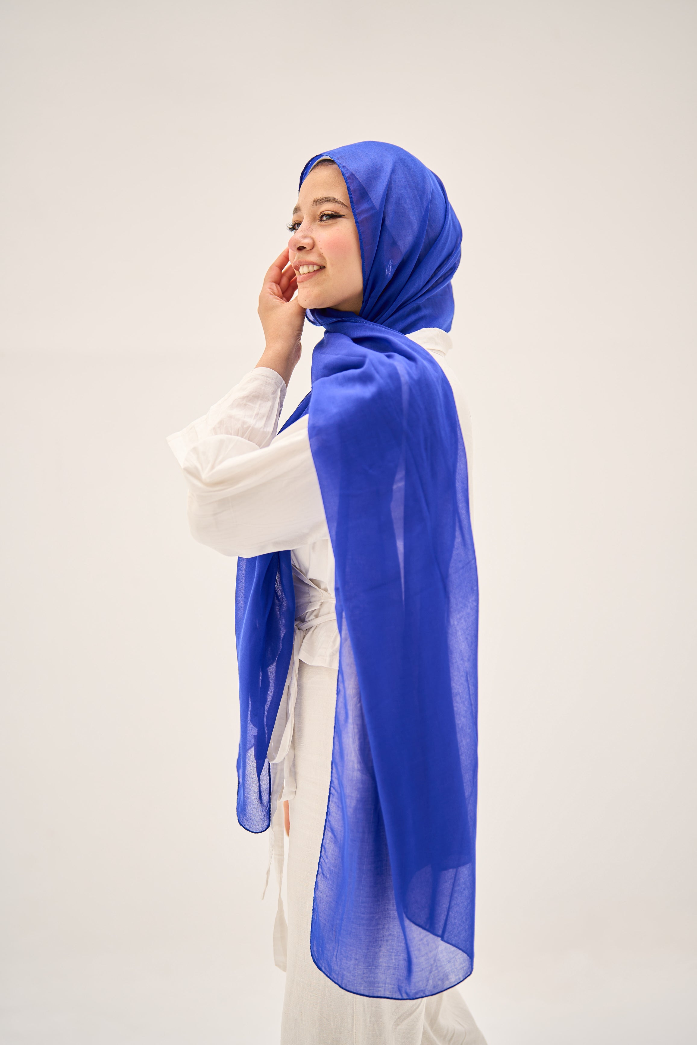 Blue Orchid Hijab