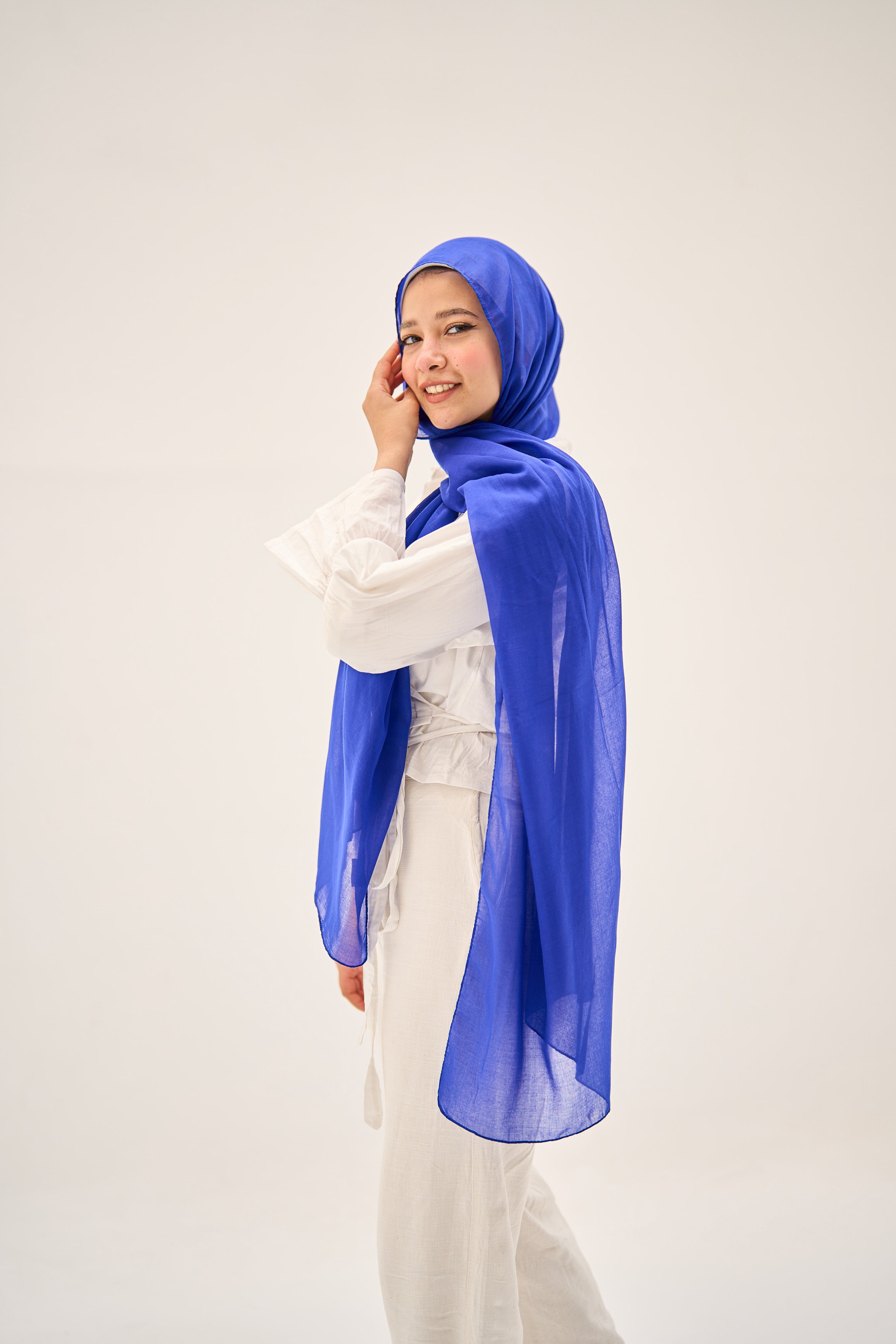 Blue Orchid Hijab