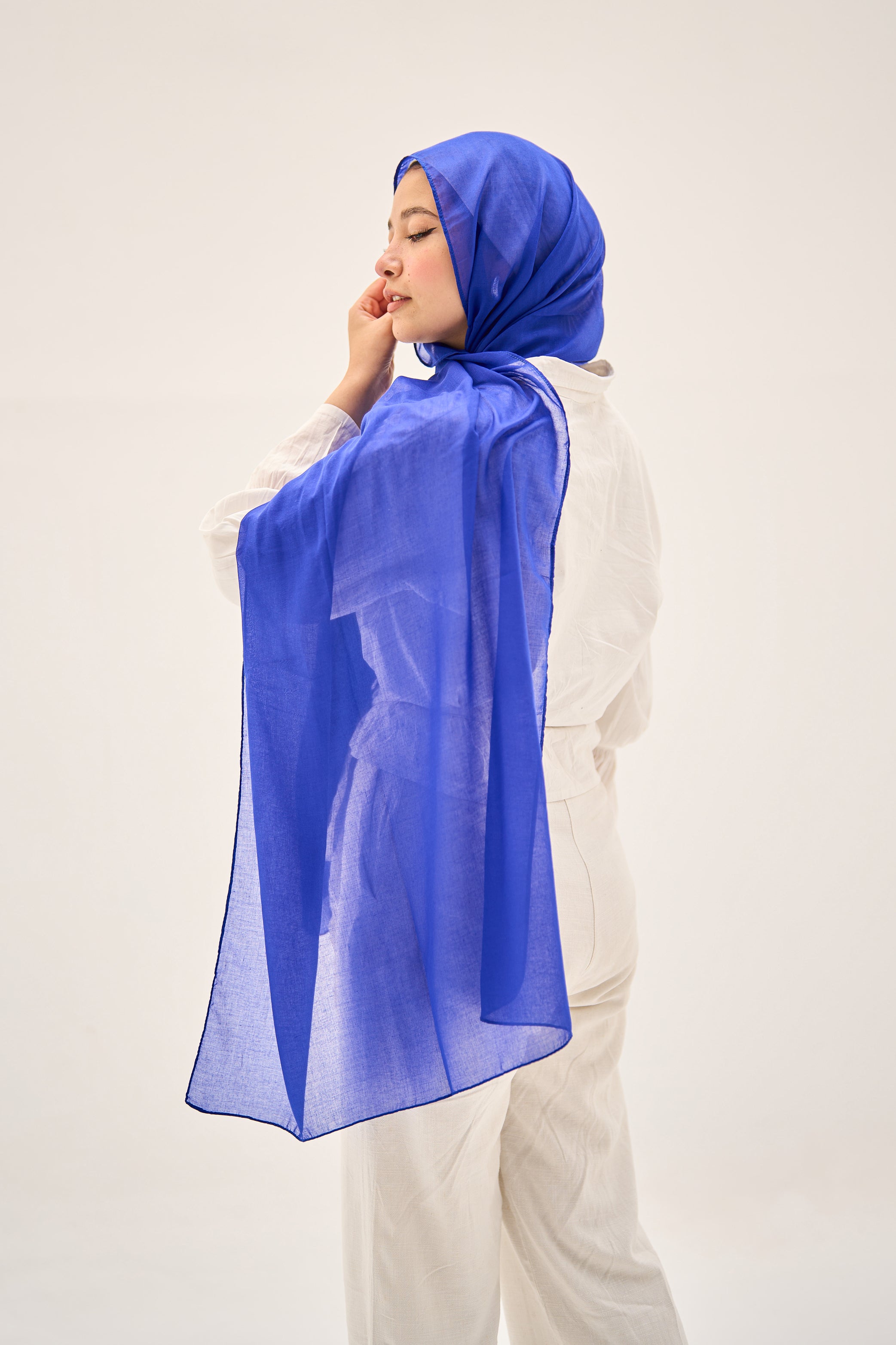 Blue Orchid Hijab