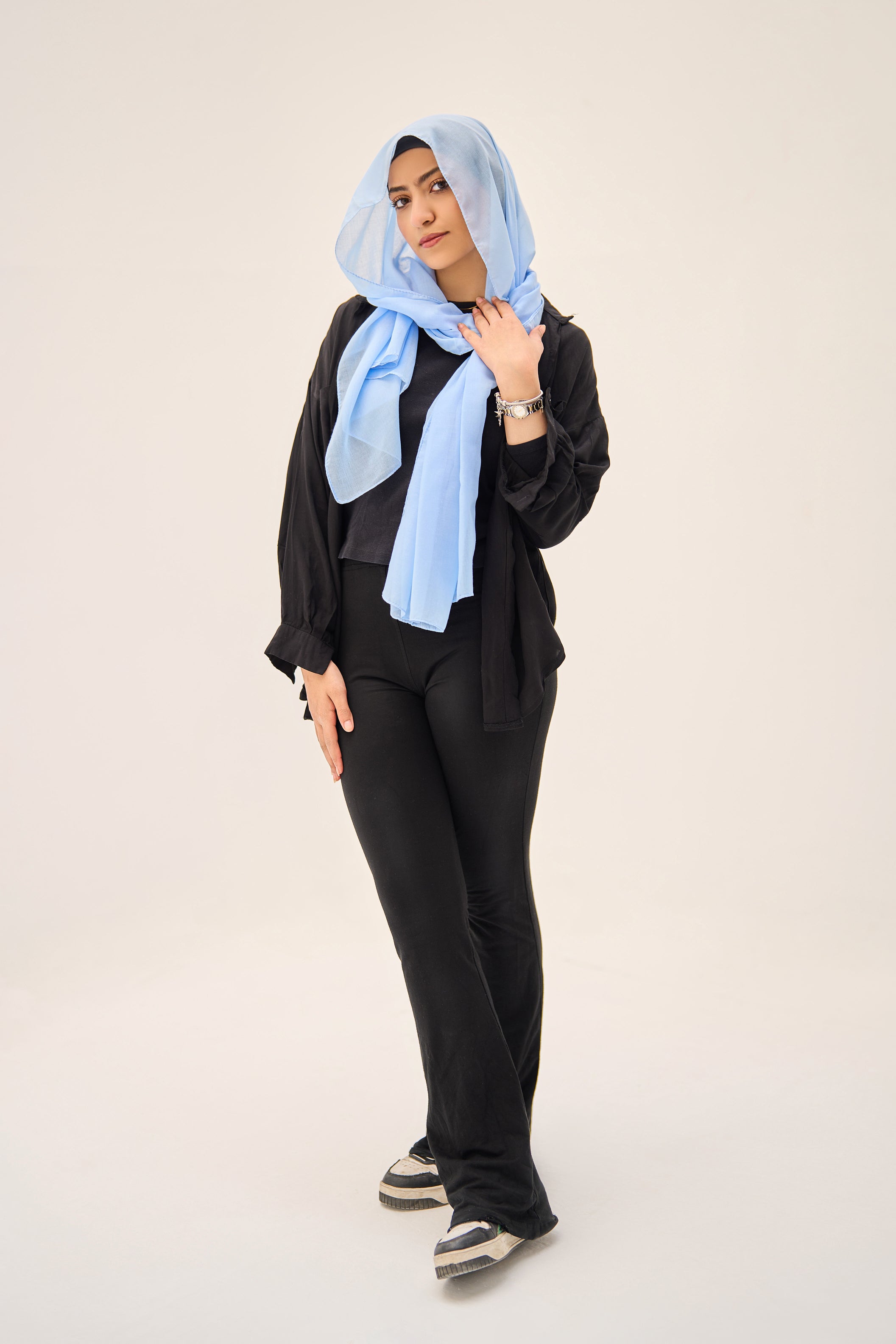 Sky Blue Elegance Hijab