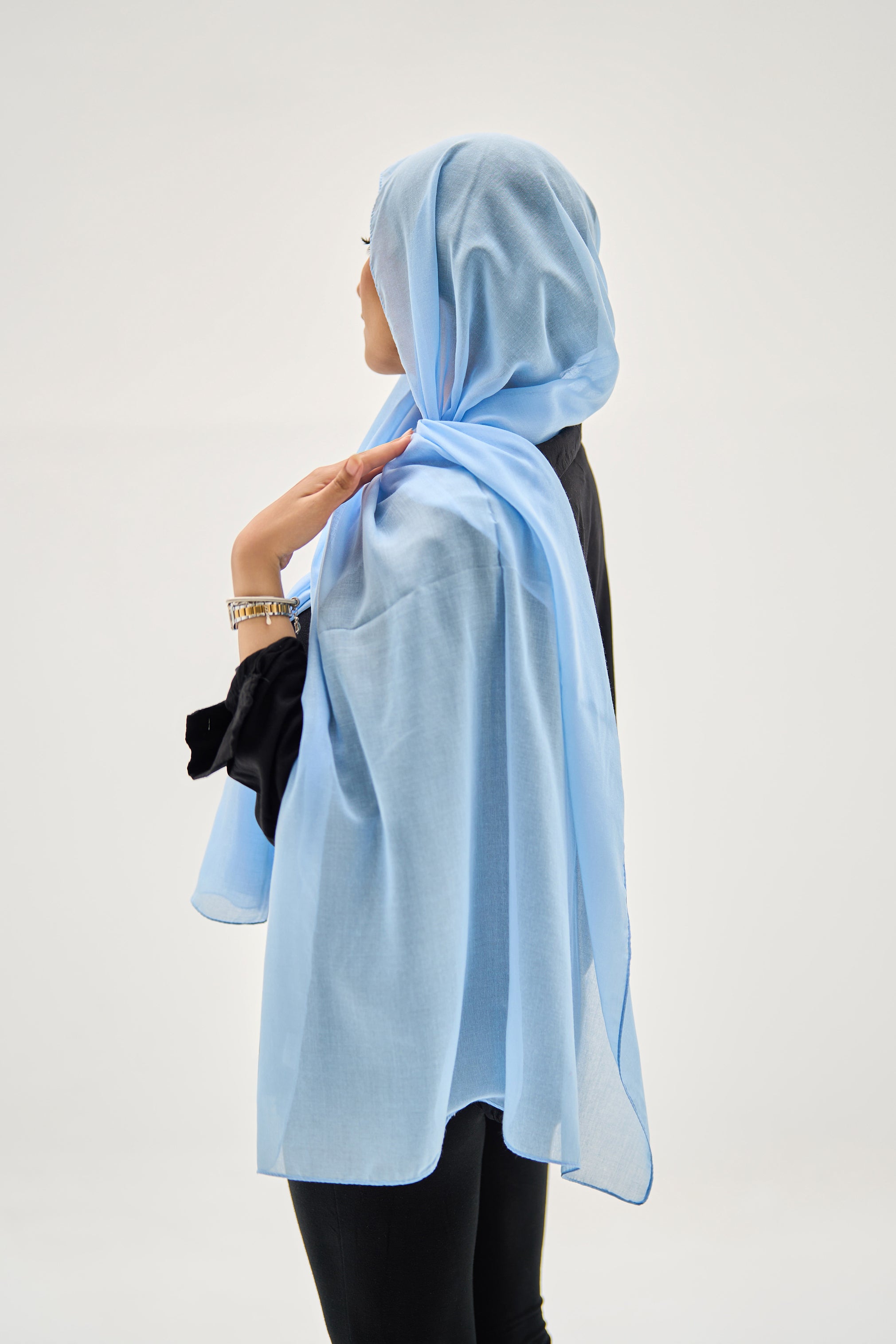 Sky Blue Elegance Hijab