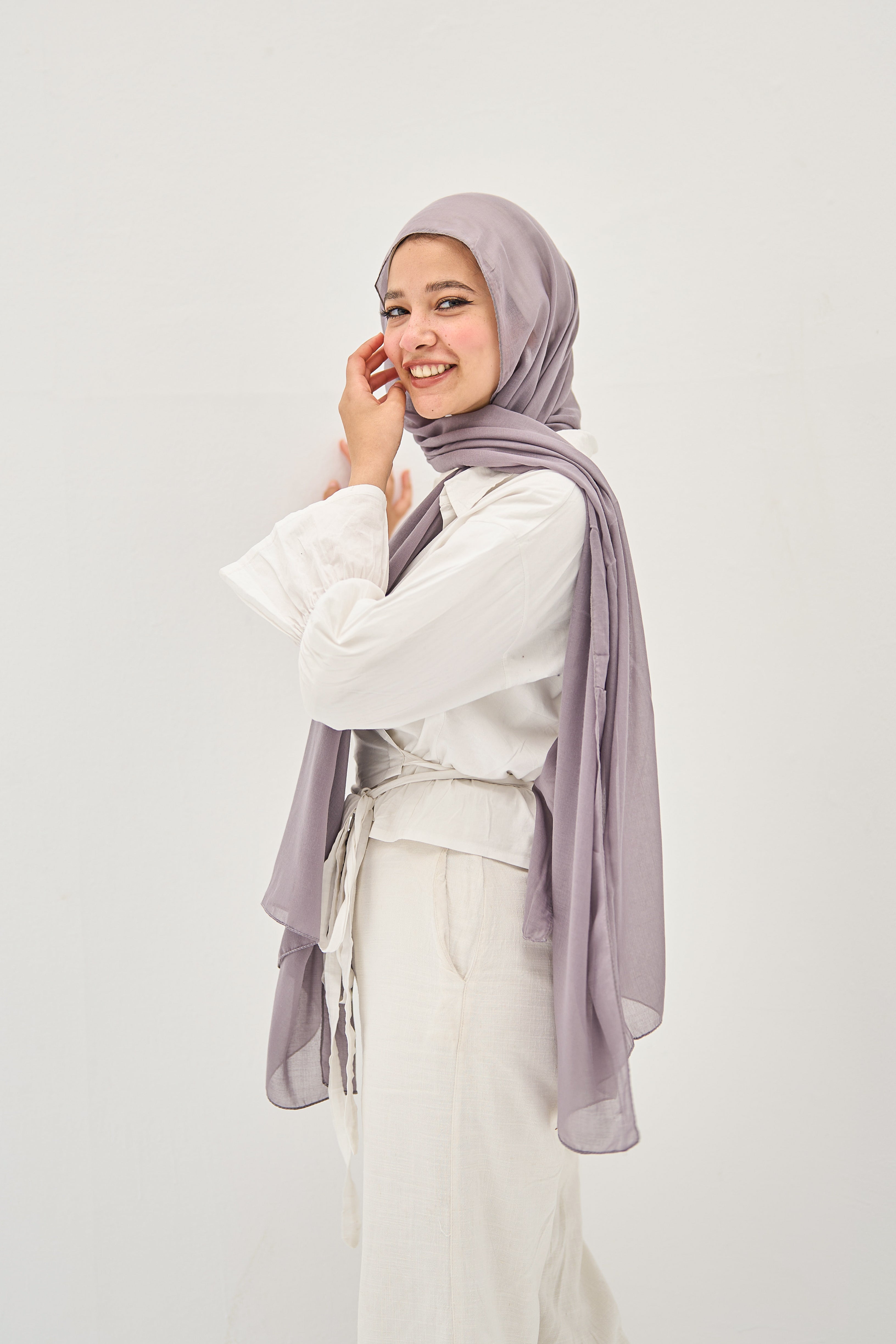 Violet Elegance Hijab