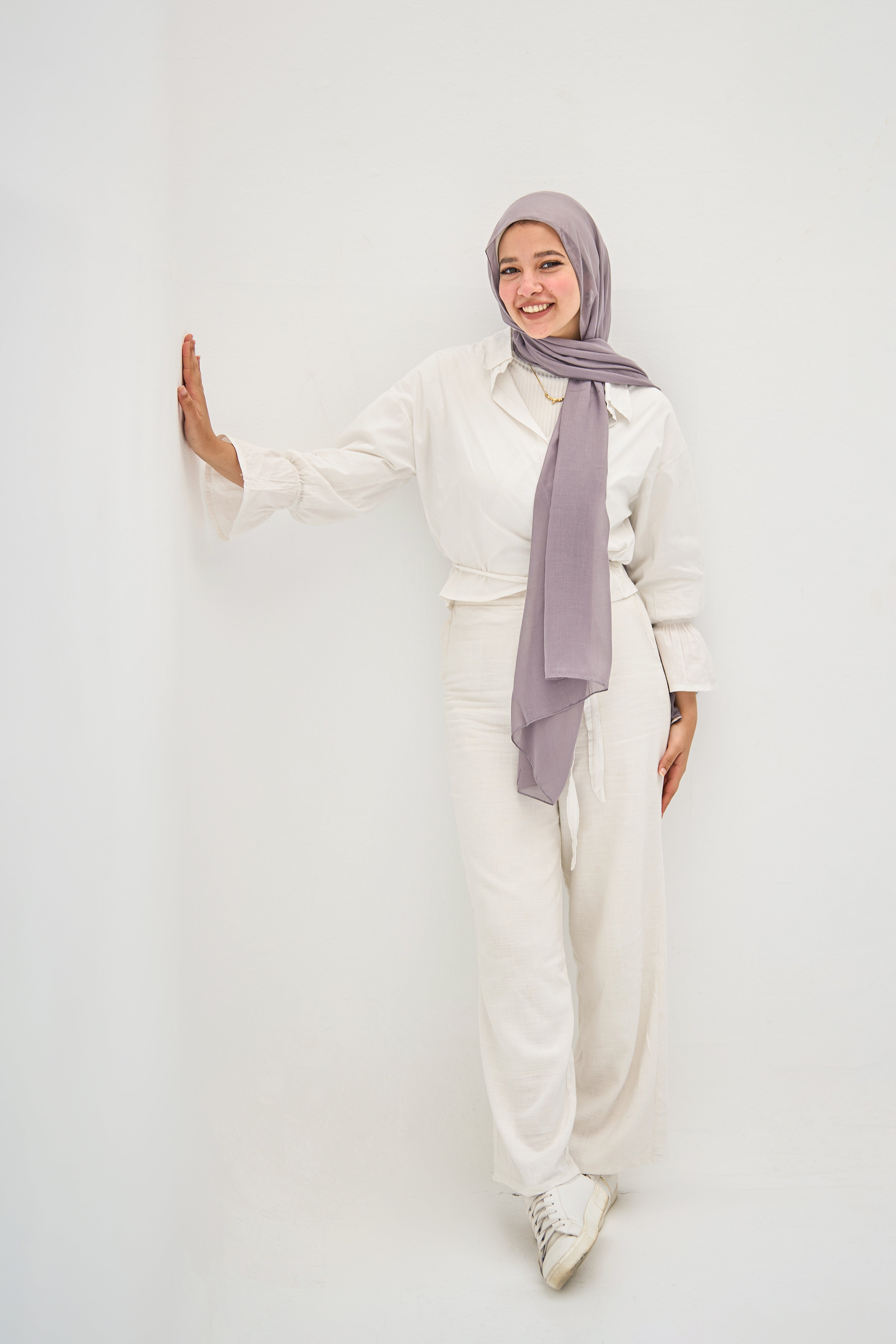 Violet Elegance Hijab