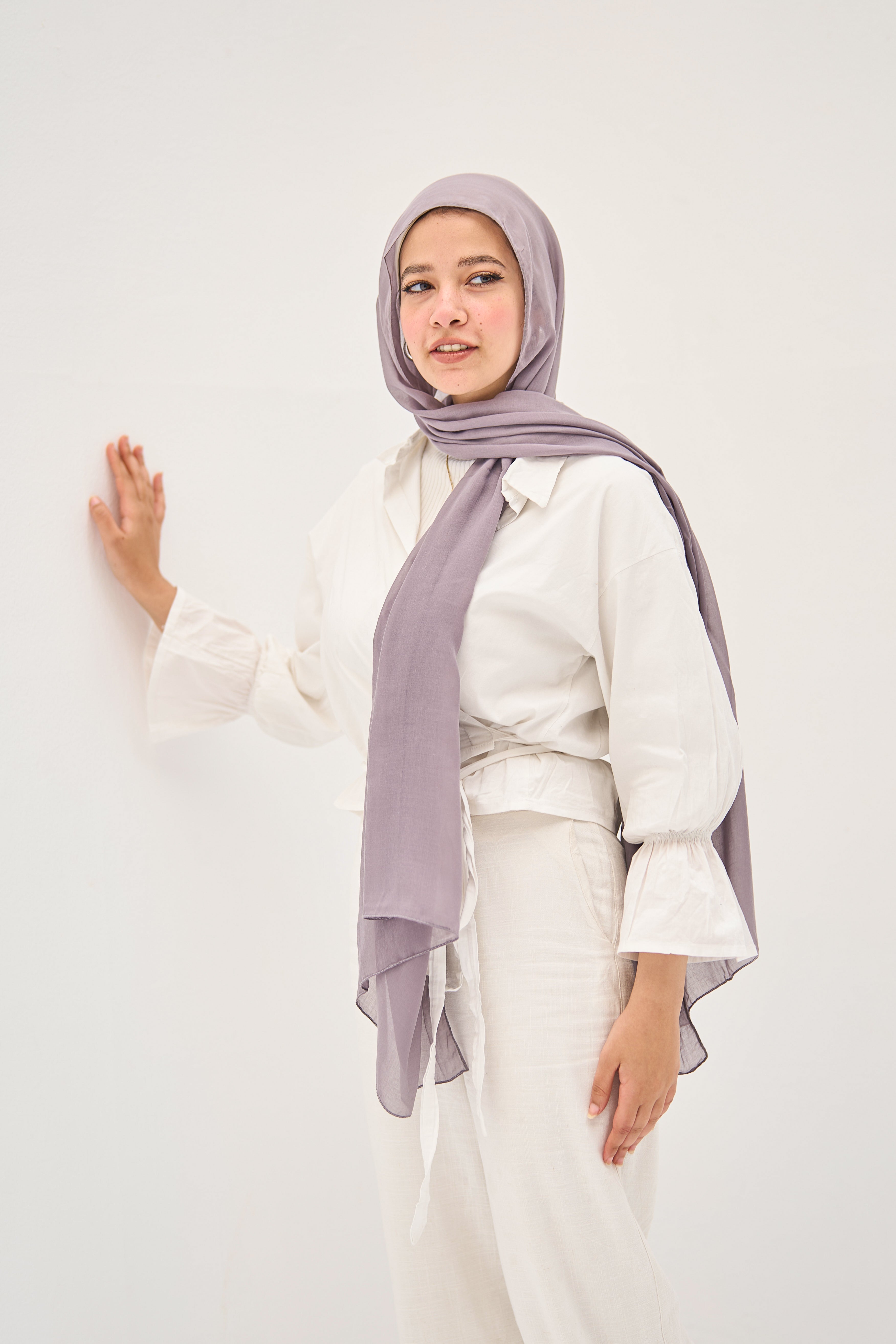 Violet Elegance Hijab