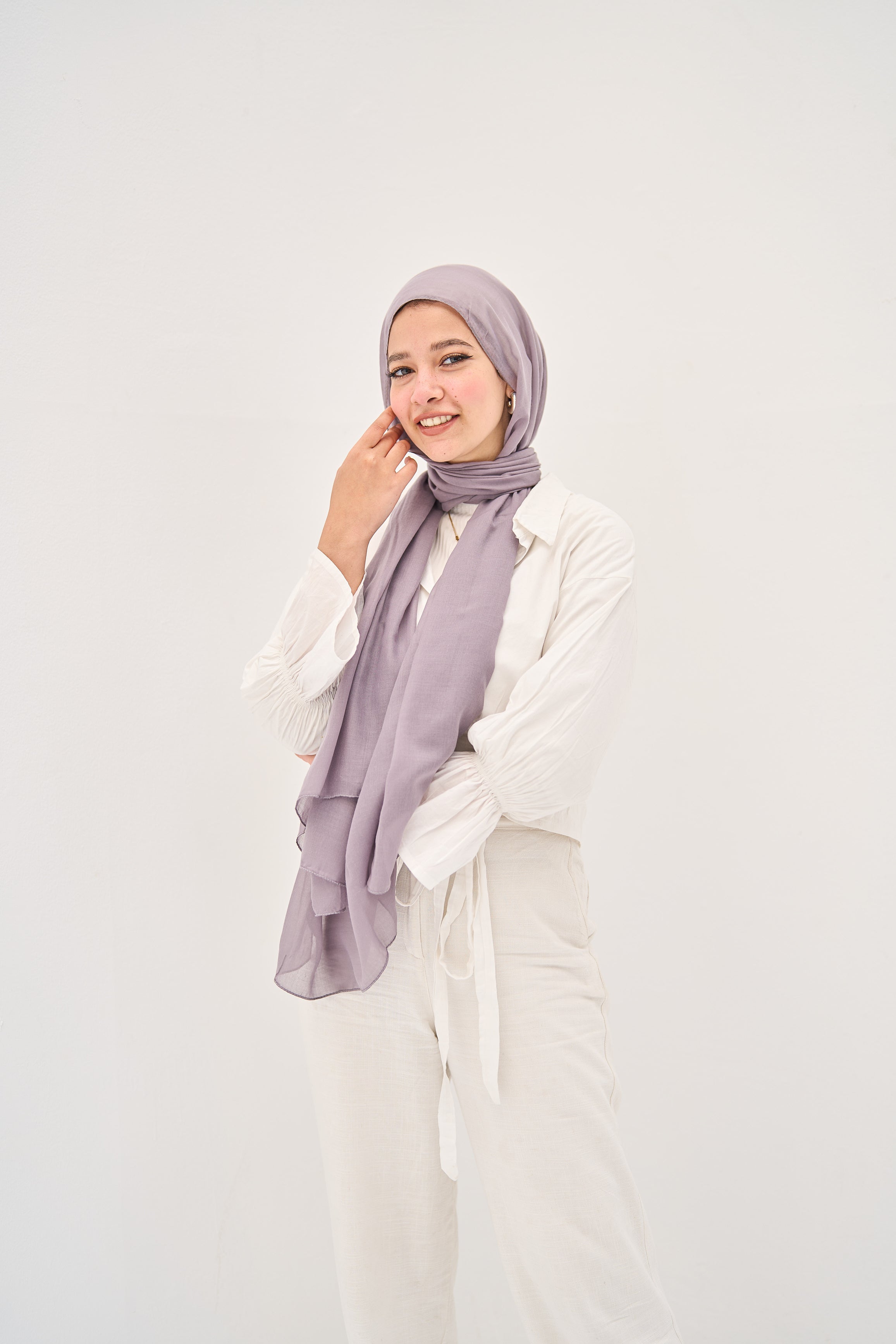 Violet Elegance Hijab