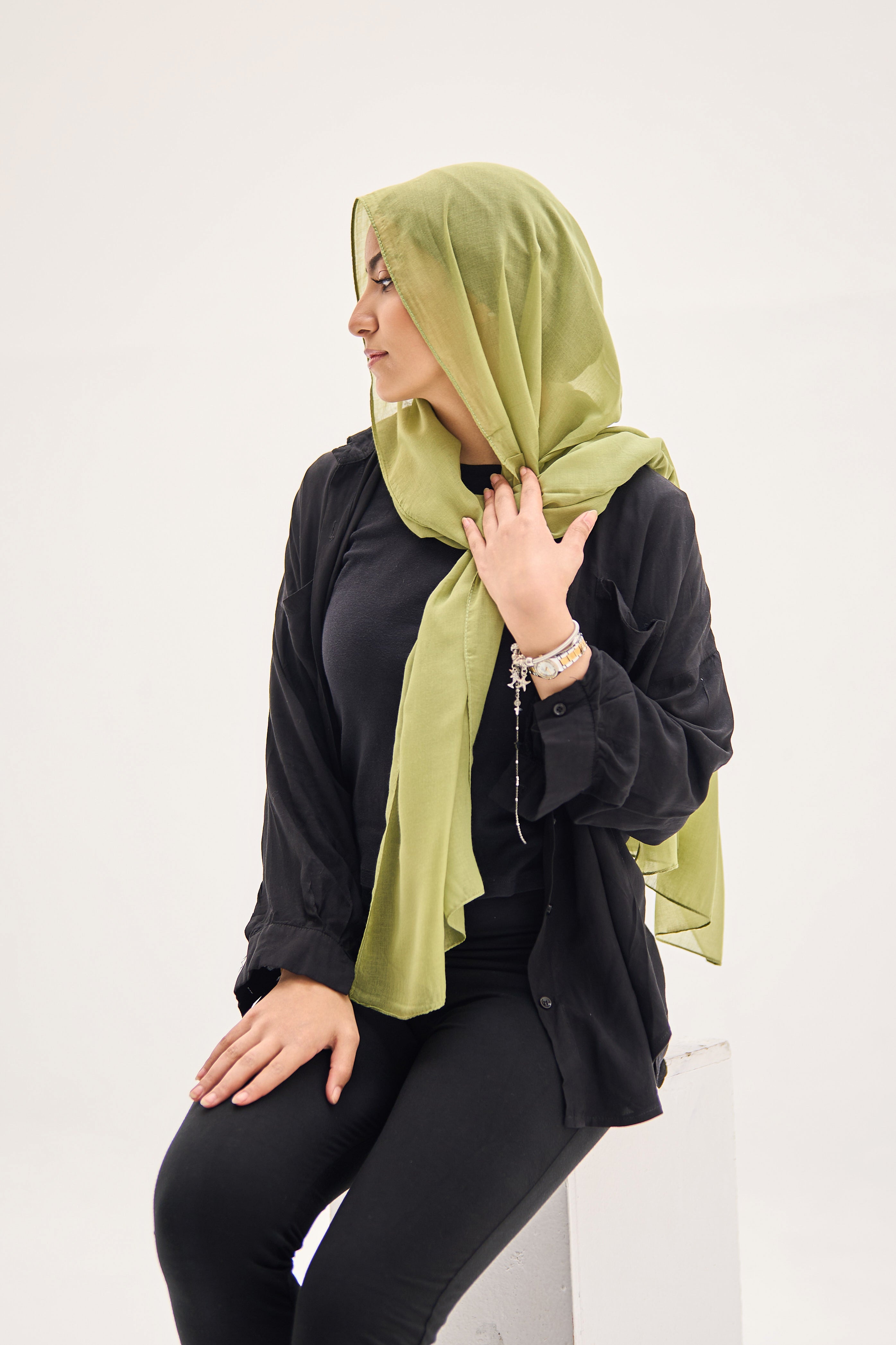 Forest Envy Cotton Hijab