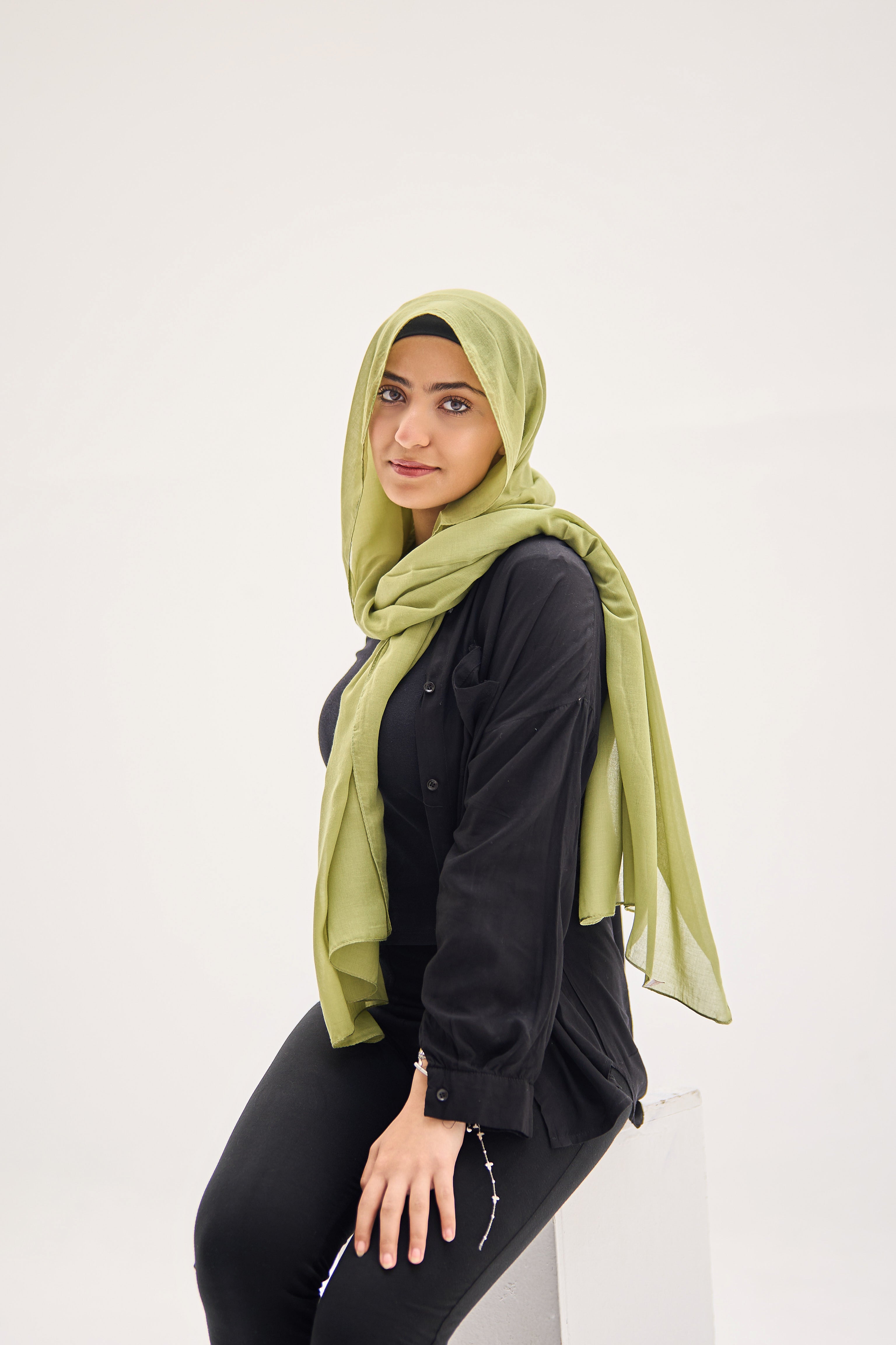 Forest Envy Cotton Hijab