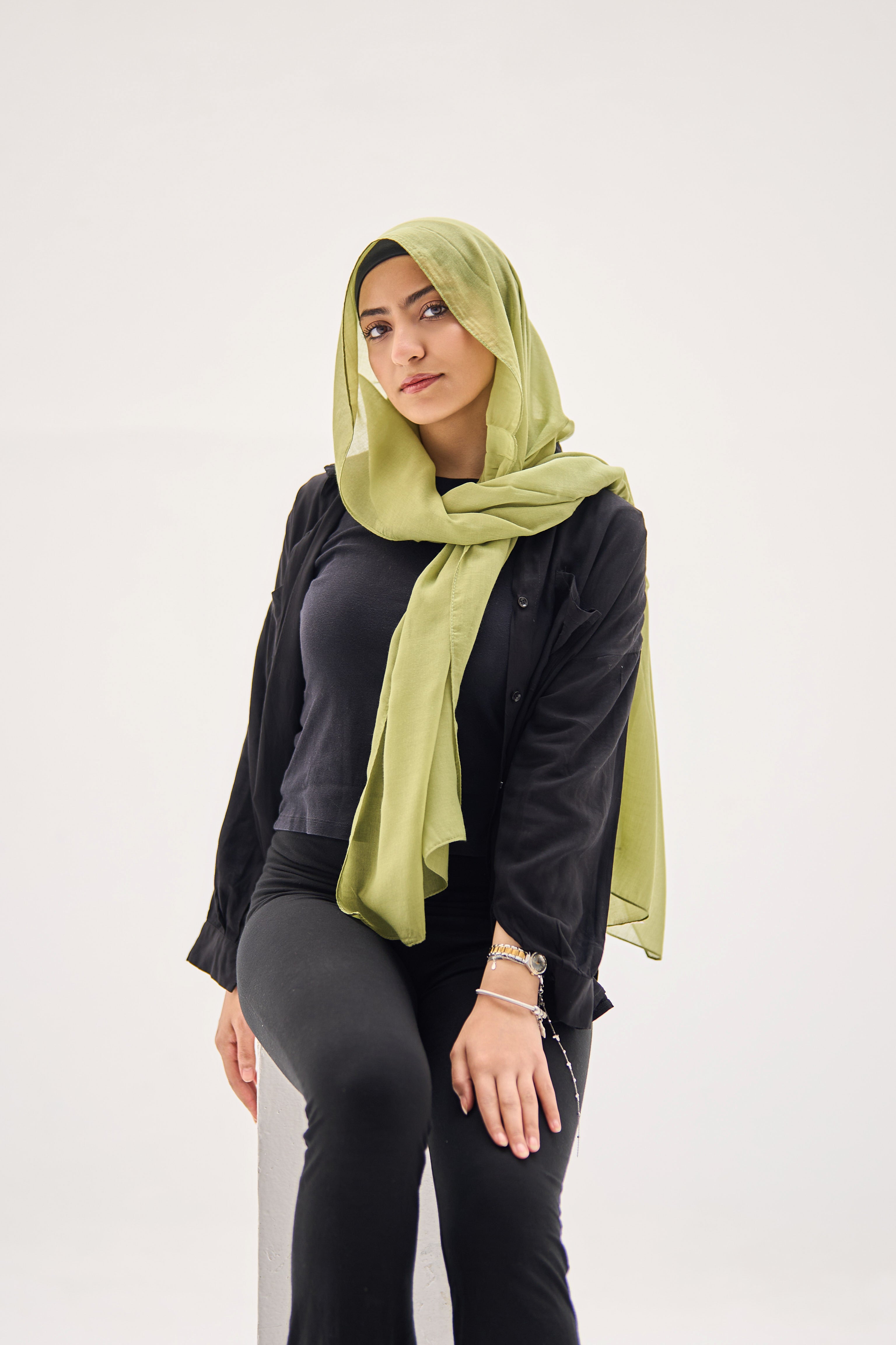 Forest Envy Cotton Hijab