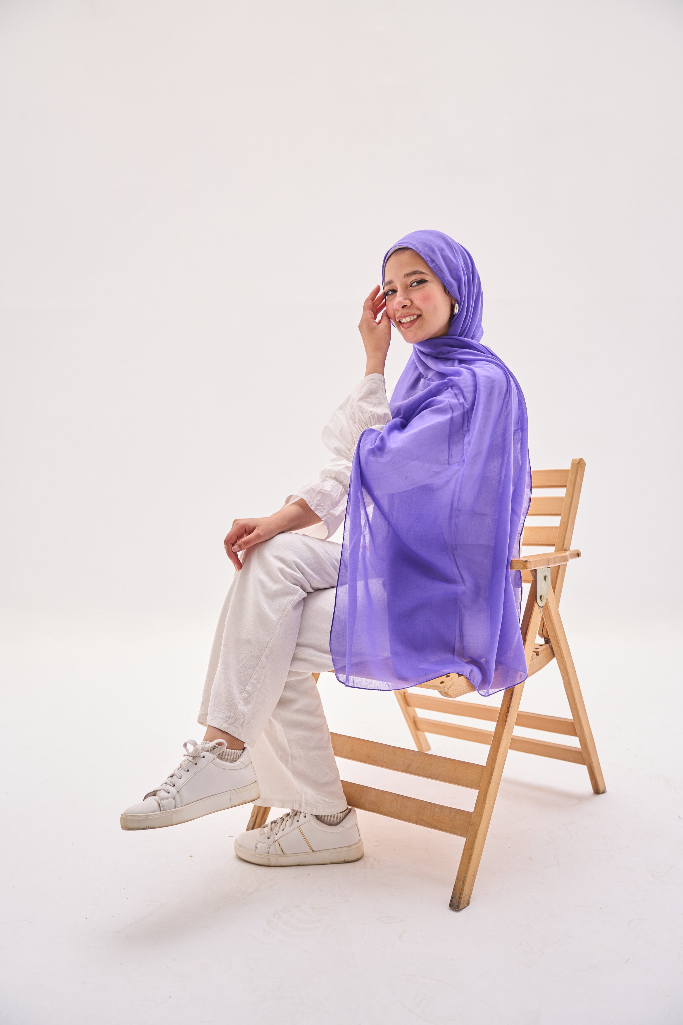 Purple Elegance Hijab