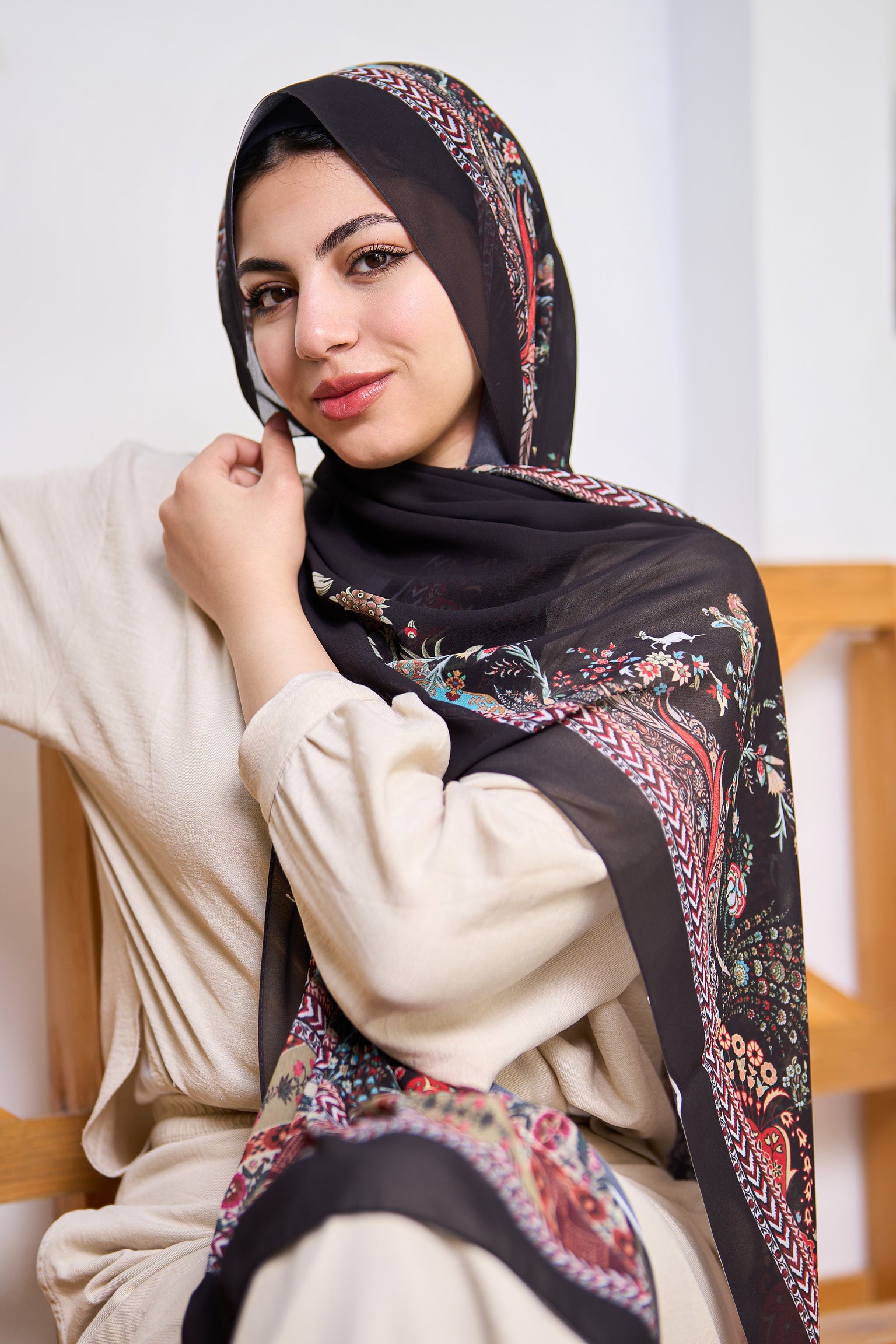 Obsidian Elegance Hijab