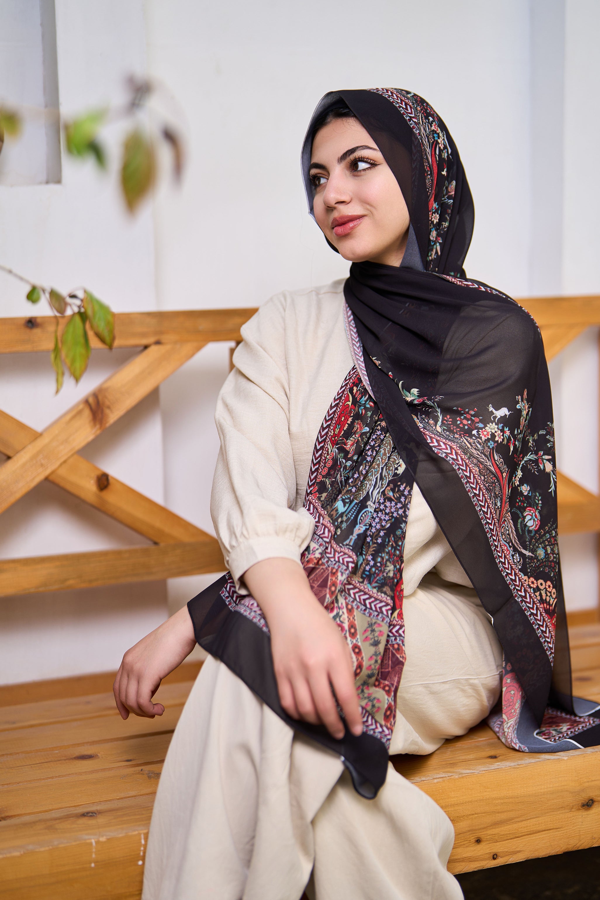 Obsidian Elegance Hijab