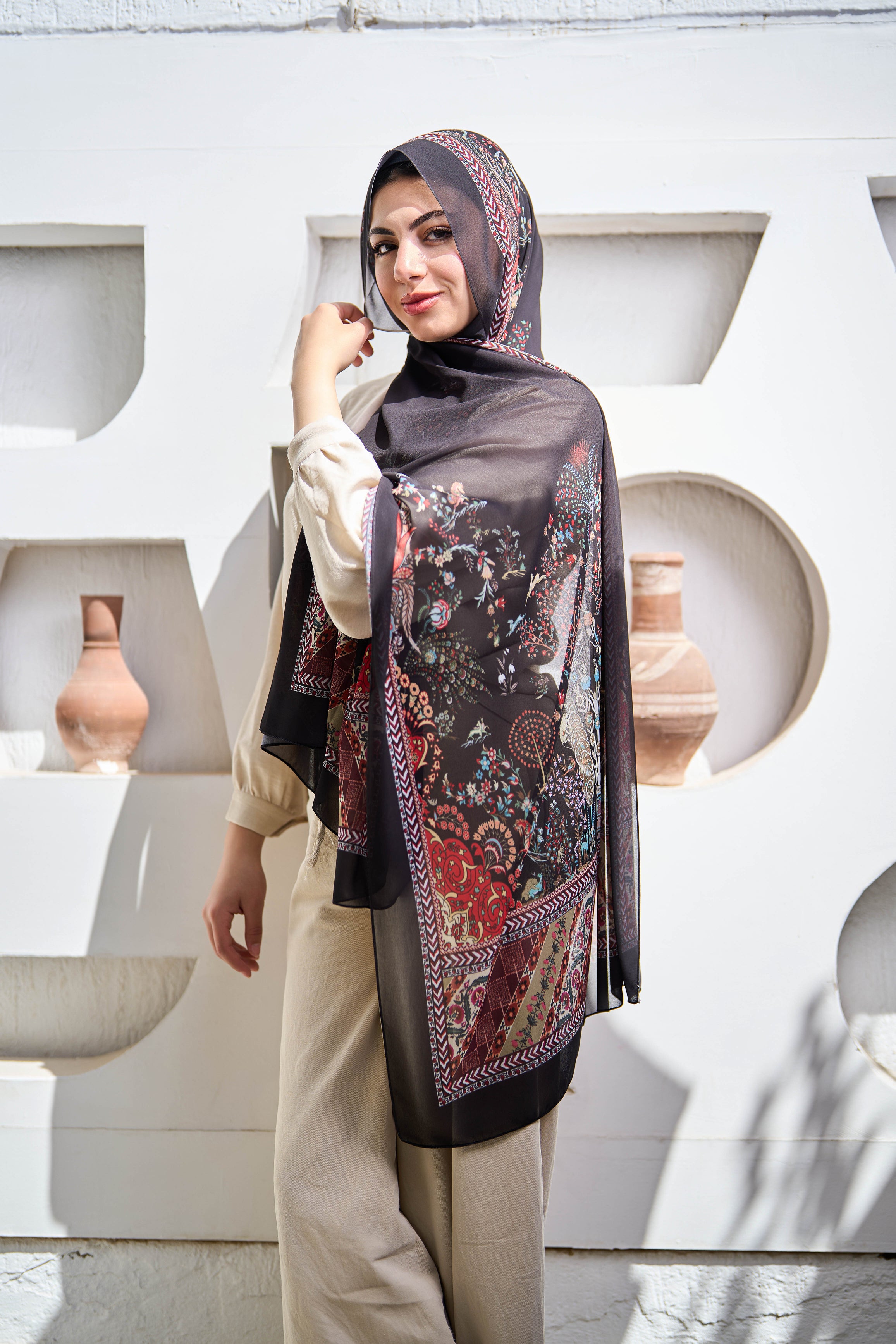 Obsidian Elegance Hijab