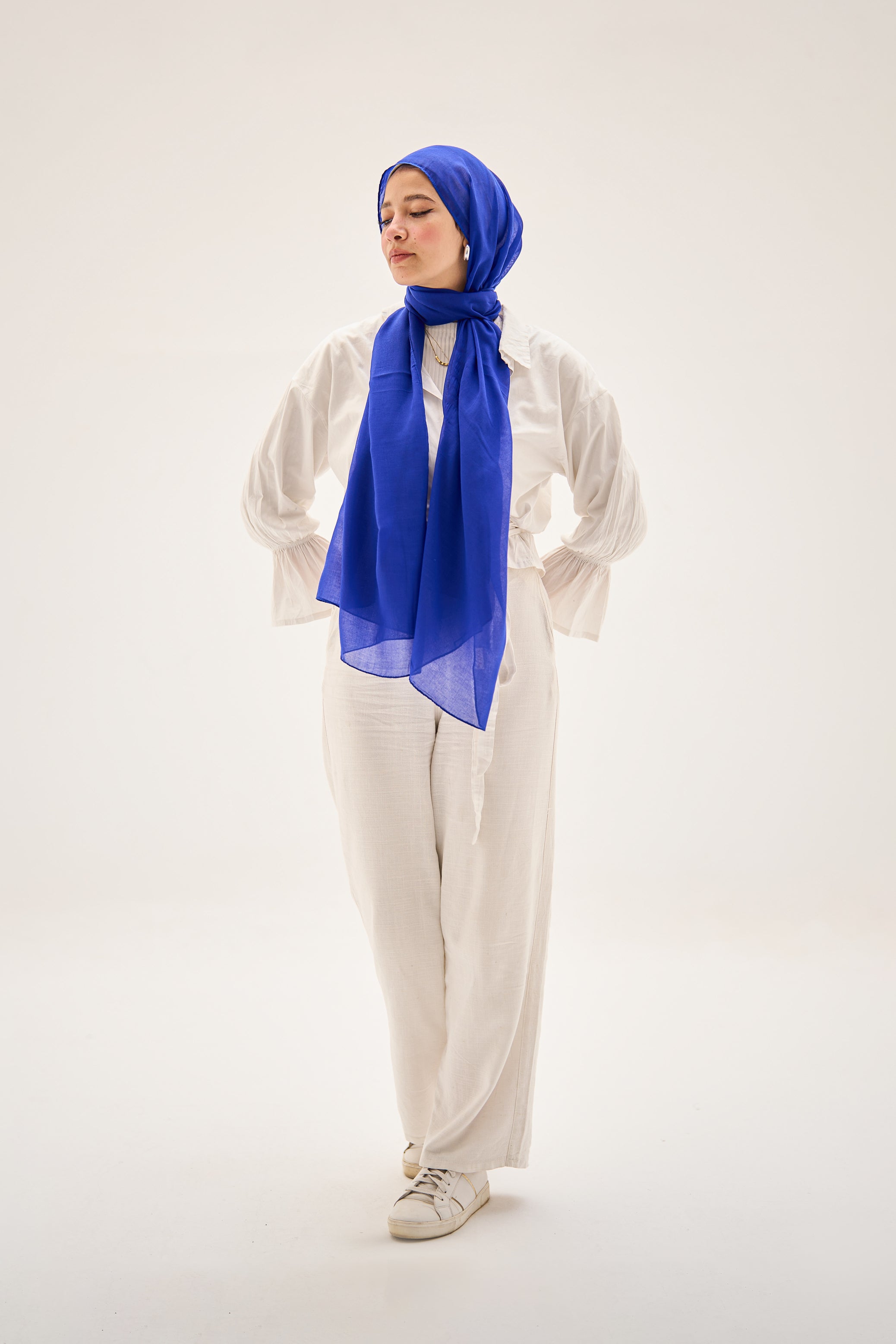 Blue Orchid Hijab