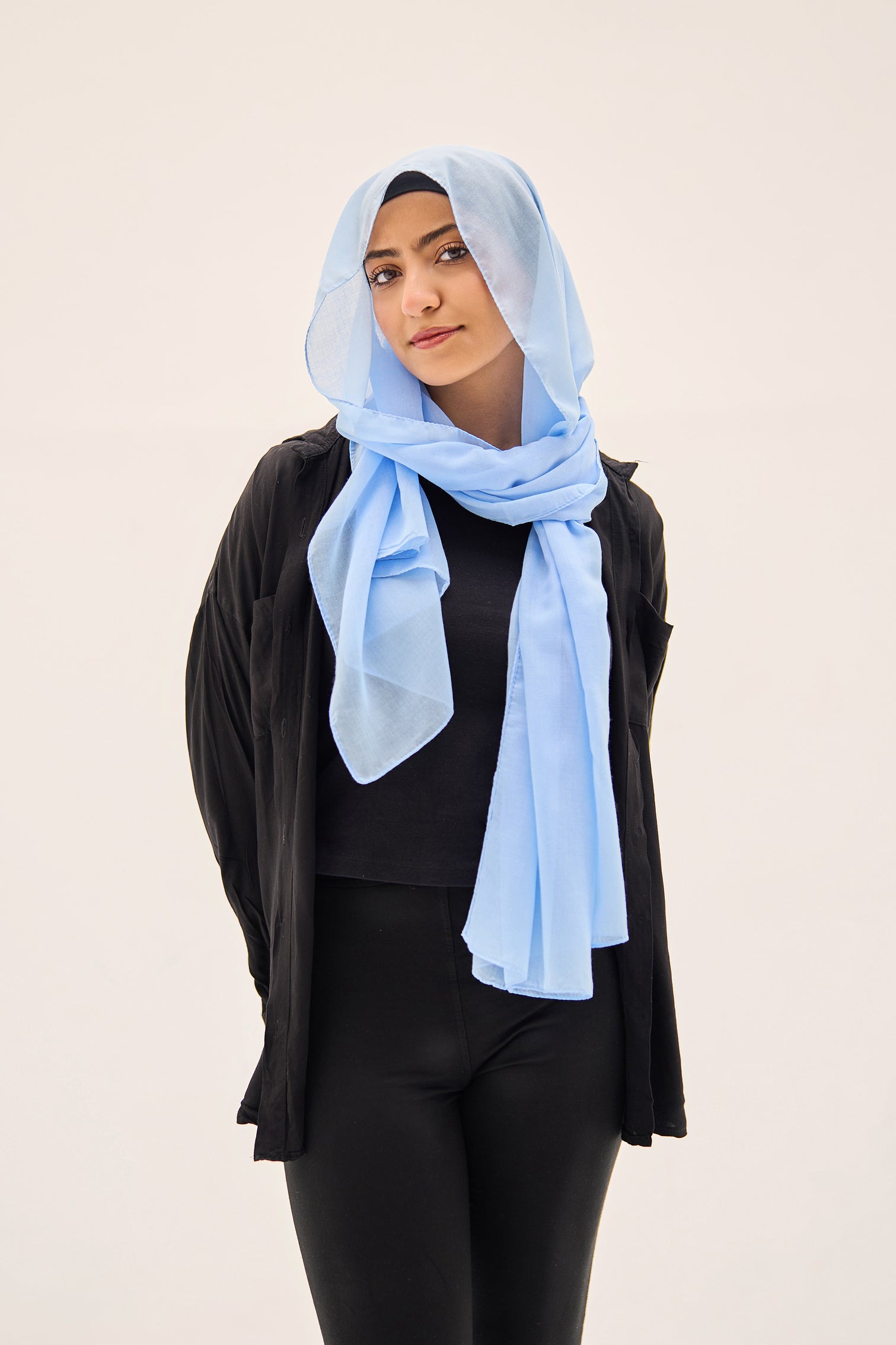 Sky Blue Elegance Hijab