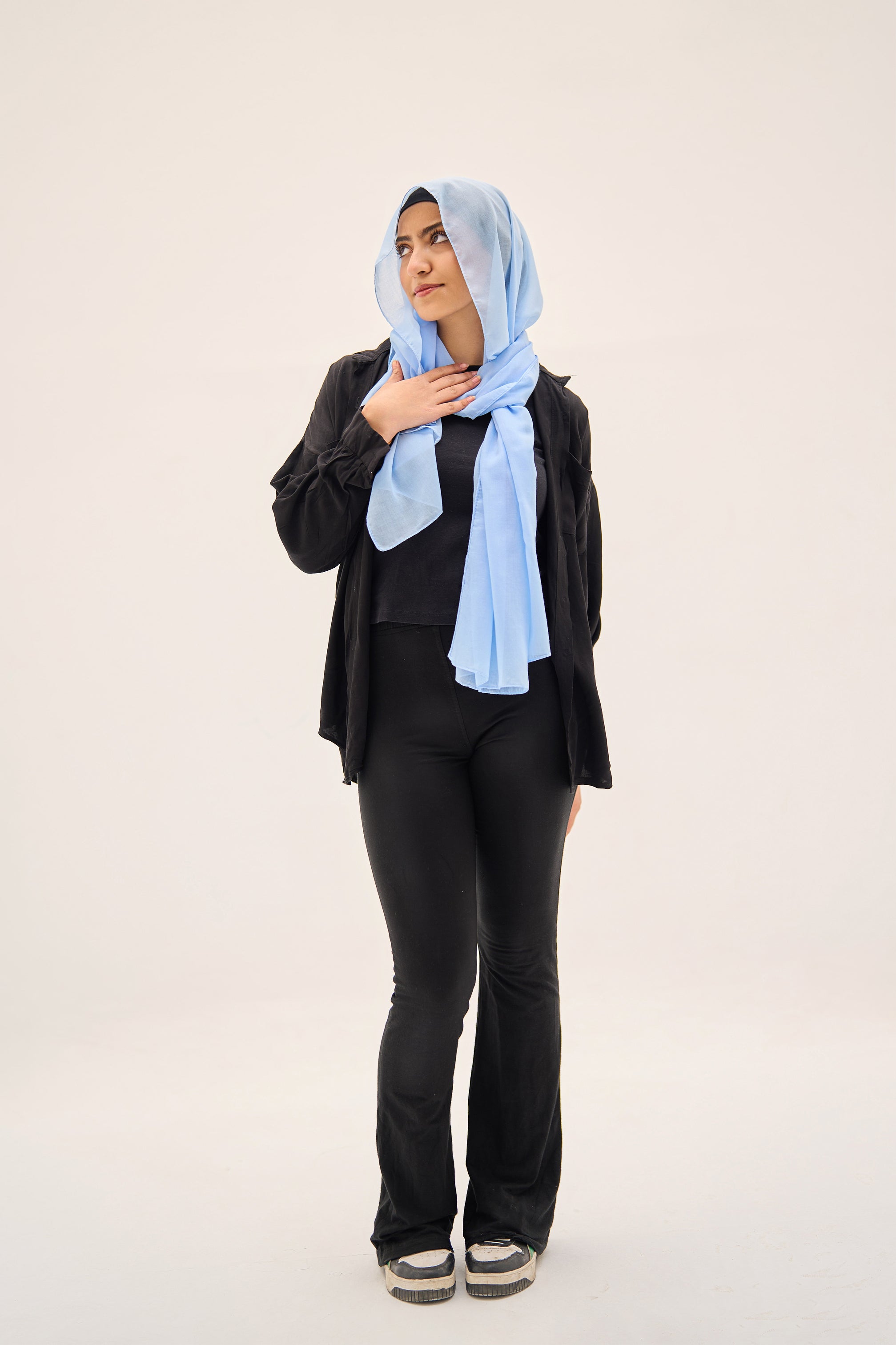 Sky Blue Elegance Hijab