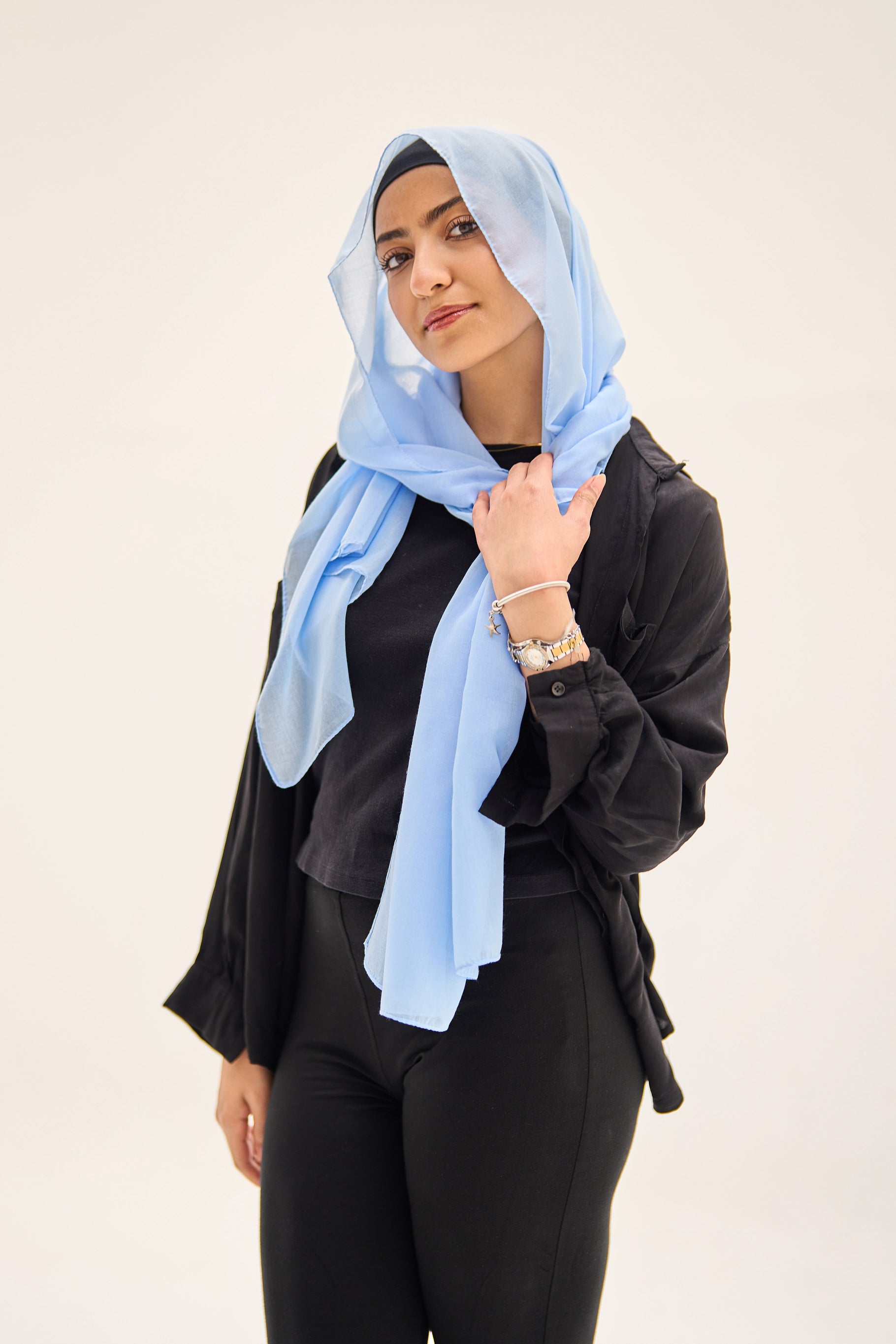 Sky Blue Elegance Hijab