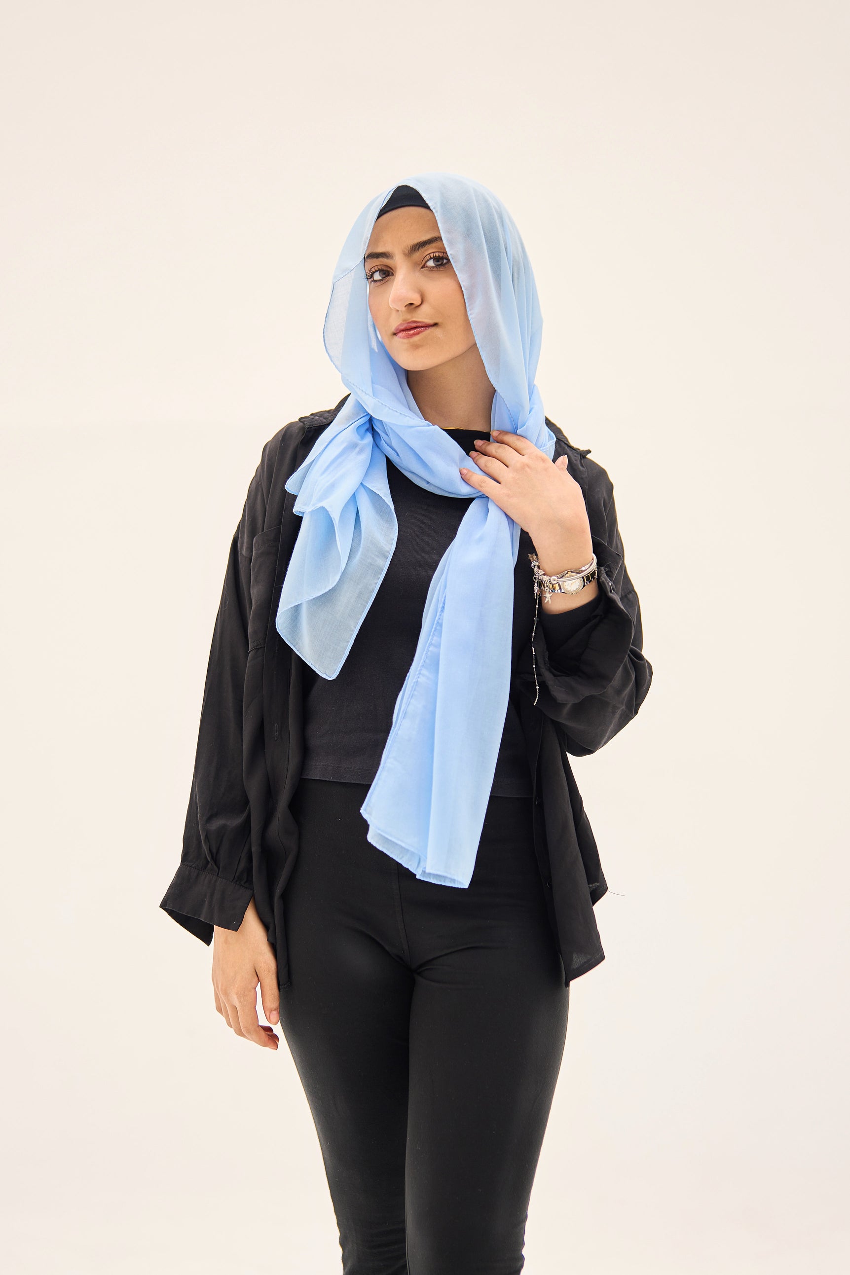 Sky Blue Elegance Hijab